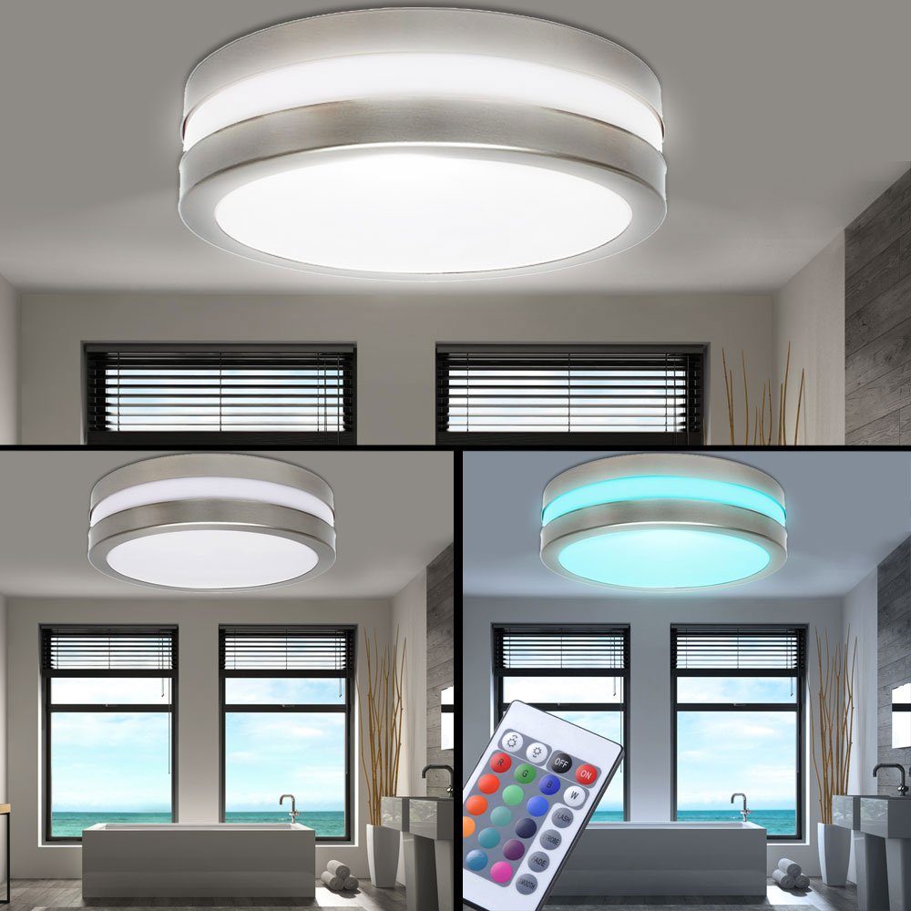 Außen-Deckenleuchte, etc-shop Decken RGB LED Außen Beleuchtung Lampe Tür Haus