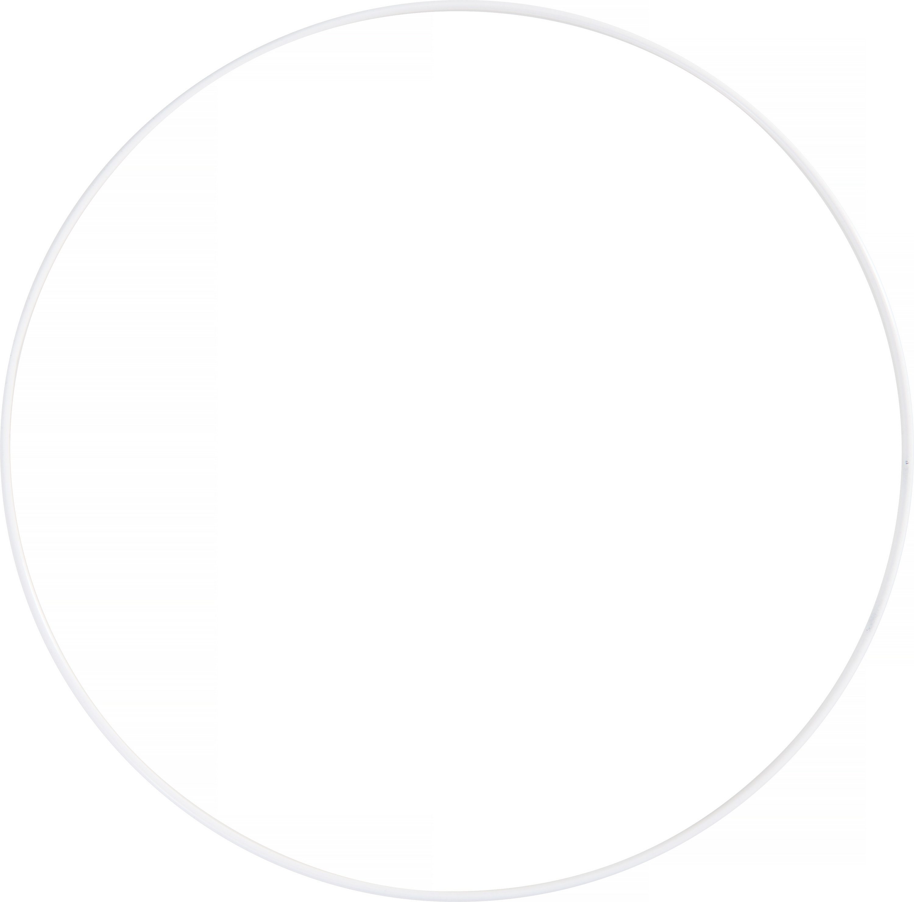 Dekoobjekt Metallring weiß, Ø 10 cm