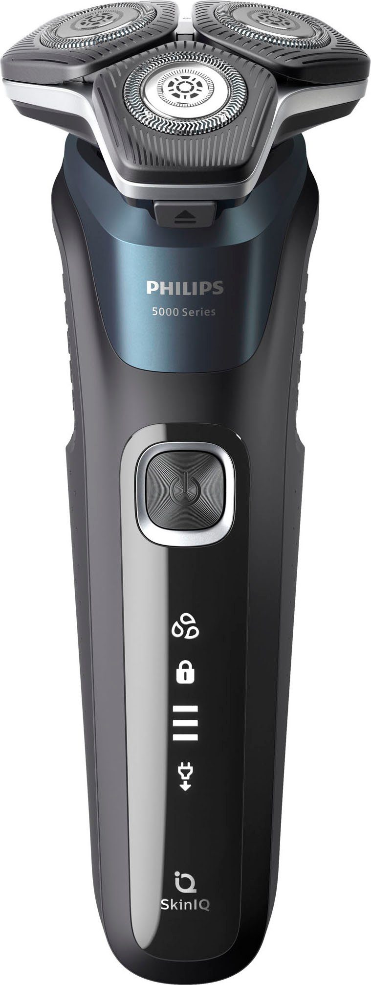 Philips Elektrorasierer Shaver Series 5000 S5889/11, ausklappbarer Präzisionstrimmer, Nasen- und Ohrenhaartrimmer, Etui, mit SkinIQ Technologie