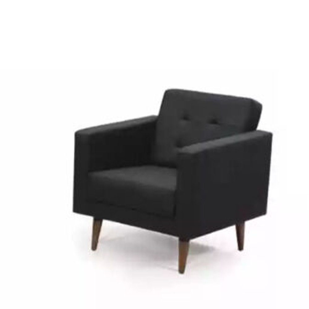 JVmoebel Sessel Büro Sessel Stil Möbel Stoff In Modern Polster Sessel (Sessel), Neu Schwarz Europe Made Textil