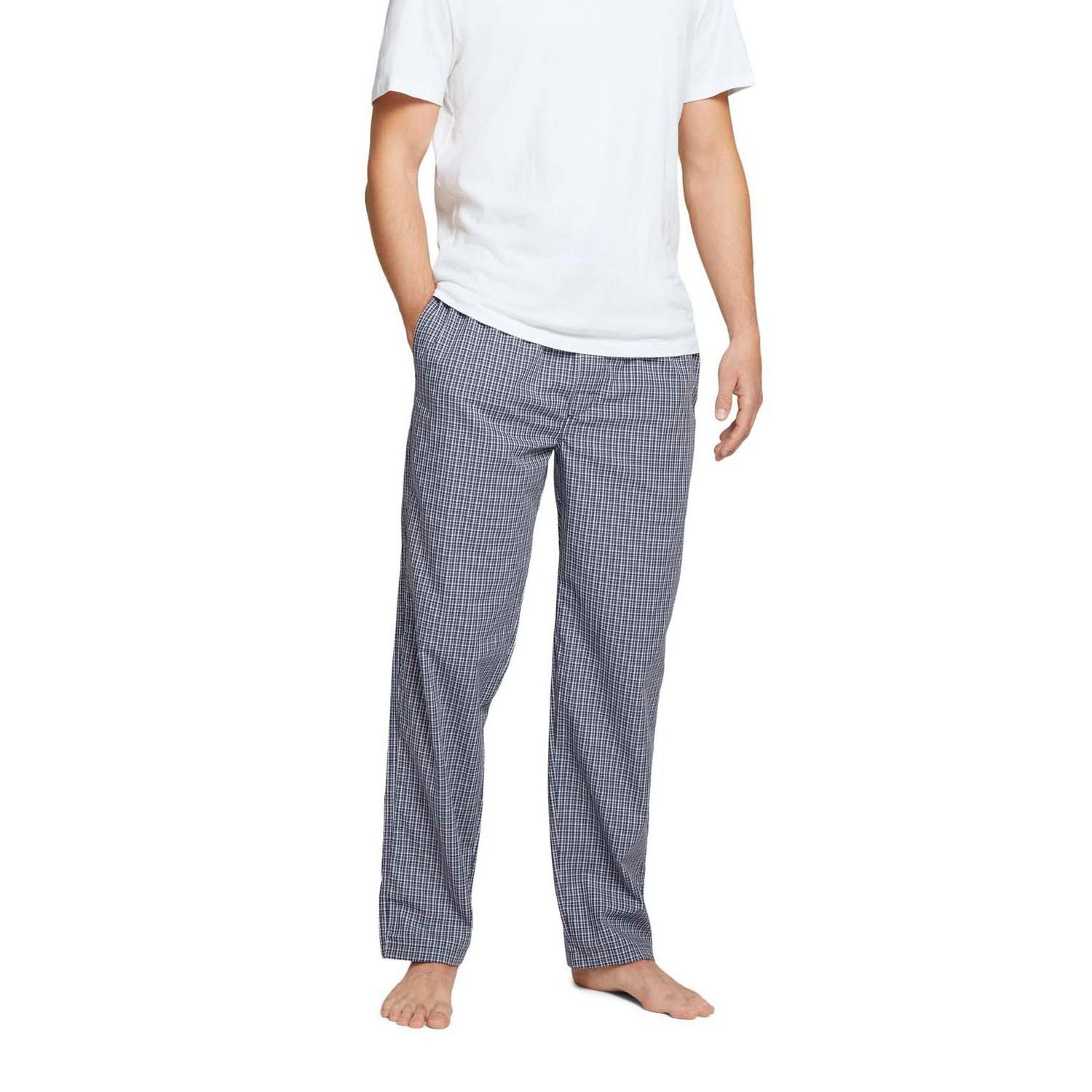 TOM TAILOR Pyjama (nur Schlafhose, 1 Taschen Sofahose Pyjamahose, mit Navy Hose, tlg) seitlichen kariert