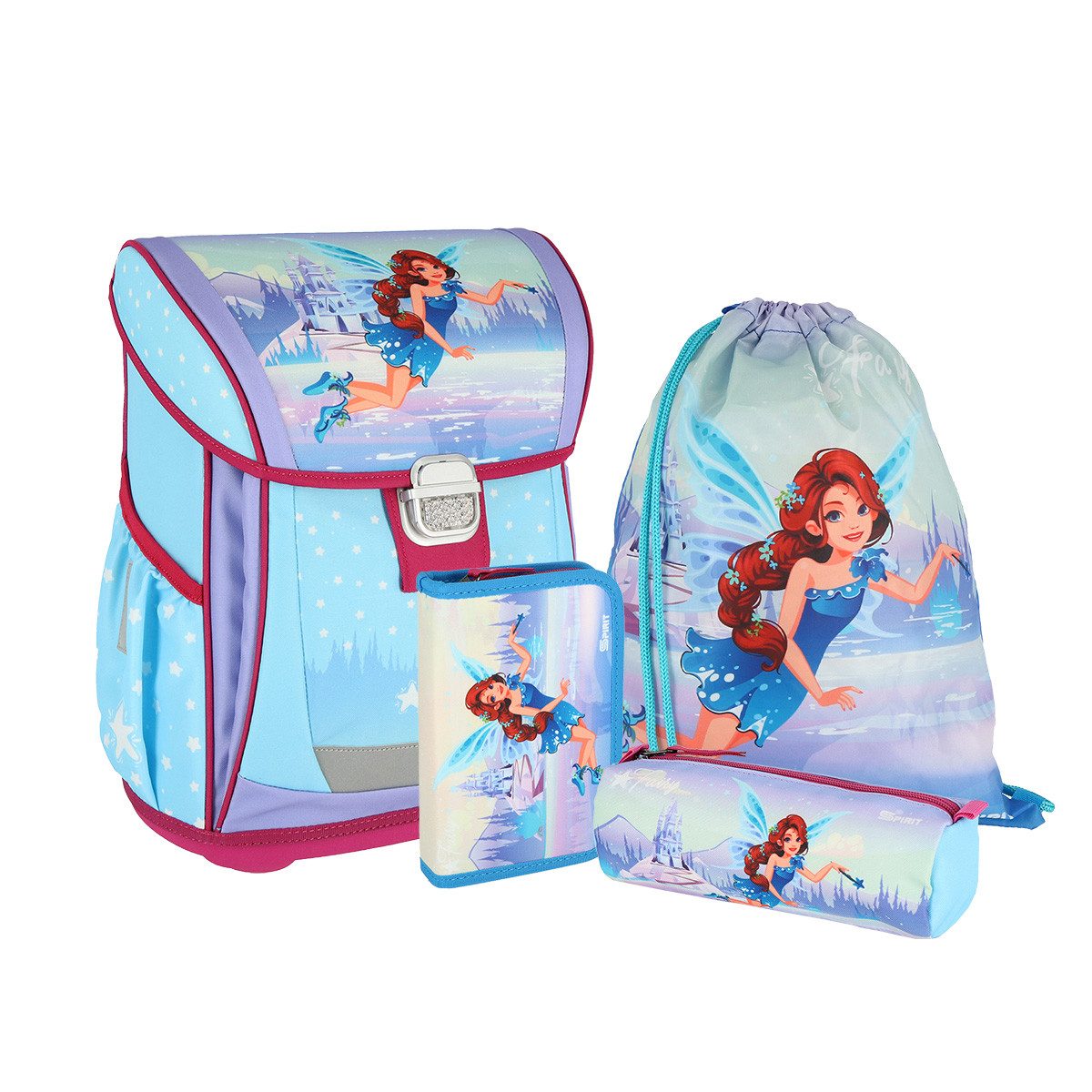 Spirit Schulranzen SPIRIT Schulranzen Set FAIRY 4 teilig Serie COOL