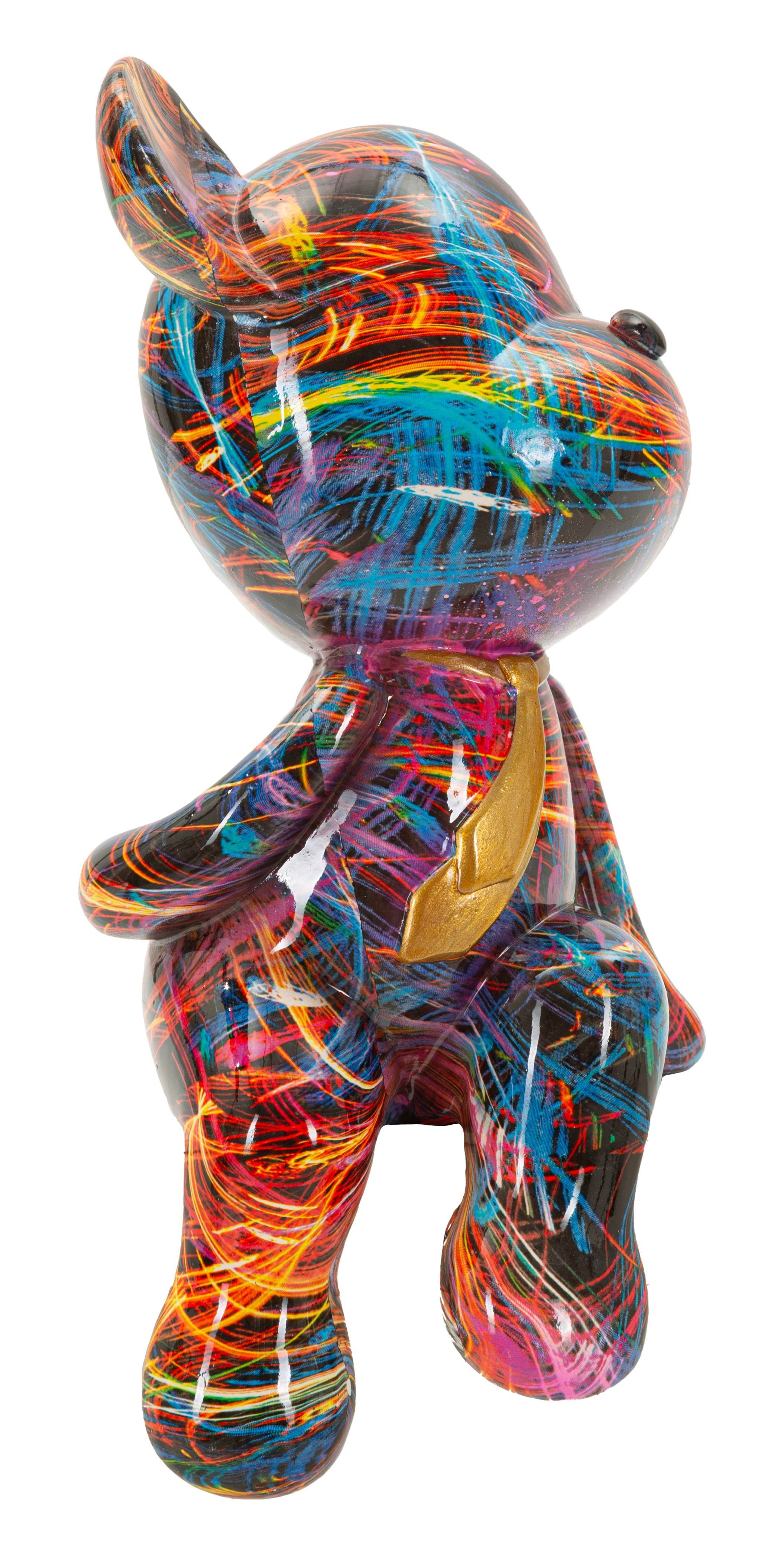 MF Comicfigur Dekofigur Psycoro Streetart Bär modern bunt Höhe 23,5cm (1 St)