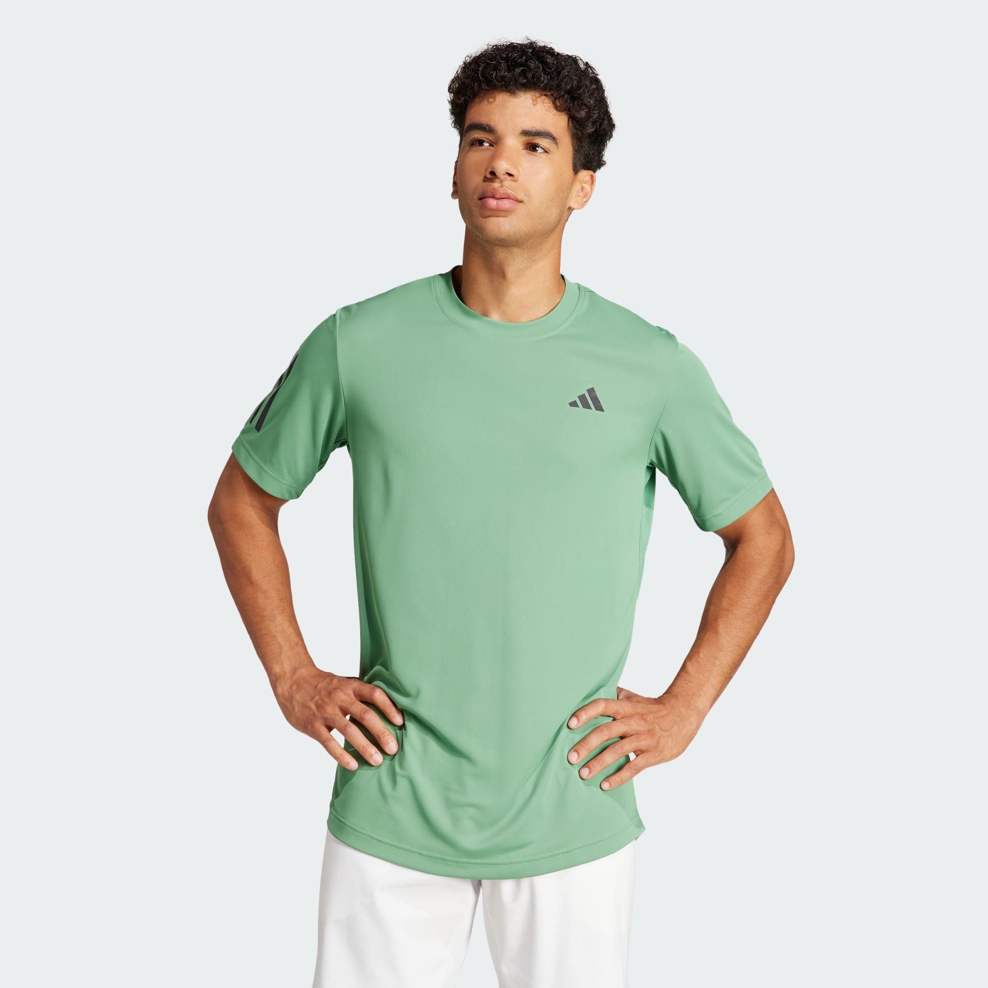 adidas Performance Funktionsshirt CLUB 3-STREIFEN TENNIS T-SHIRT Preloved Green