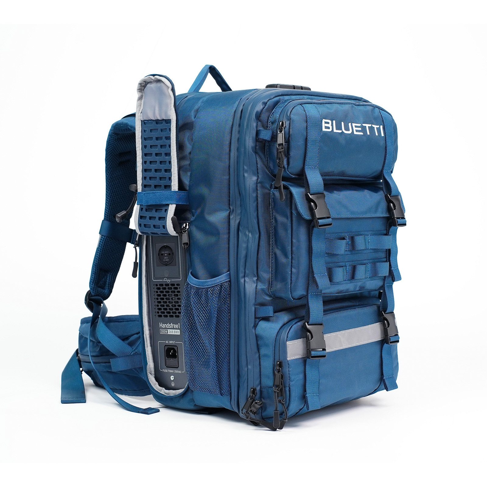 BLUETTI Stromerzeuger Handsfree 1 Tragbarer Rucksack Power 300 W/268,8 Wh, 0,3 in kW, (LiFePO4 Akku mit einem 42L Rucksack), All-in-One Solarstromsystem für Wanderungen, Fotografie und Reisen
