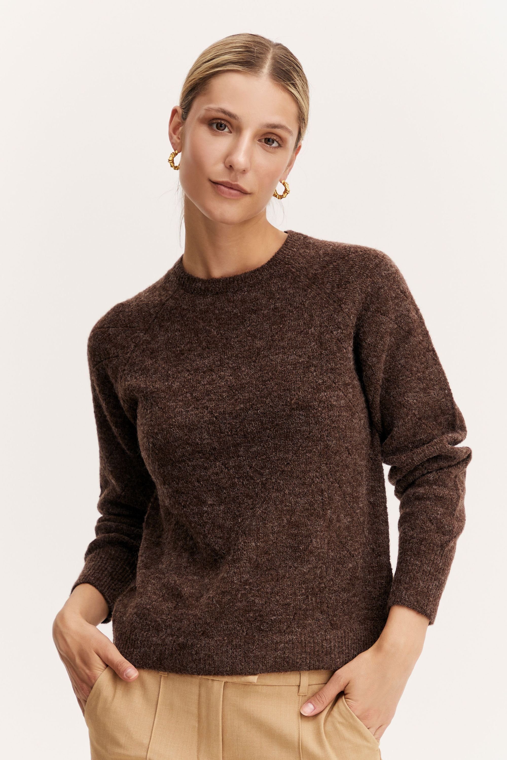 b.young Strickpullover BYMARTINE POINTELLE JUMPER - 20811894