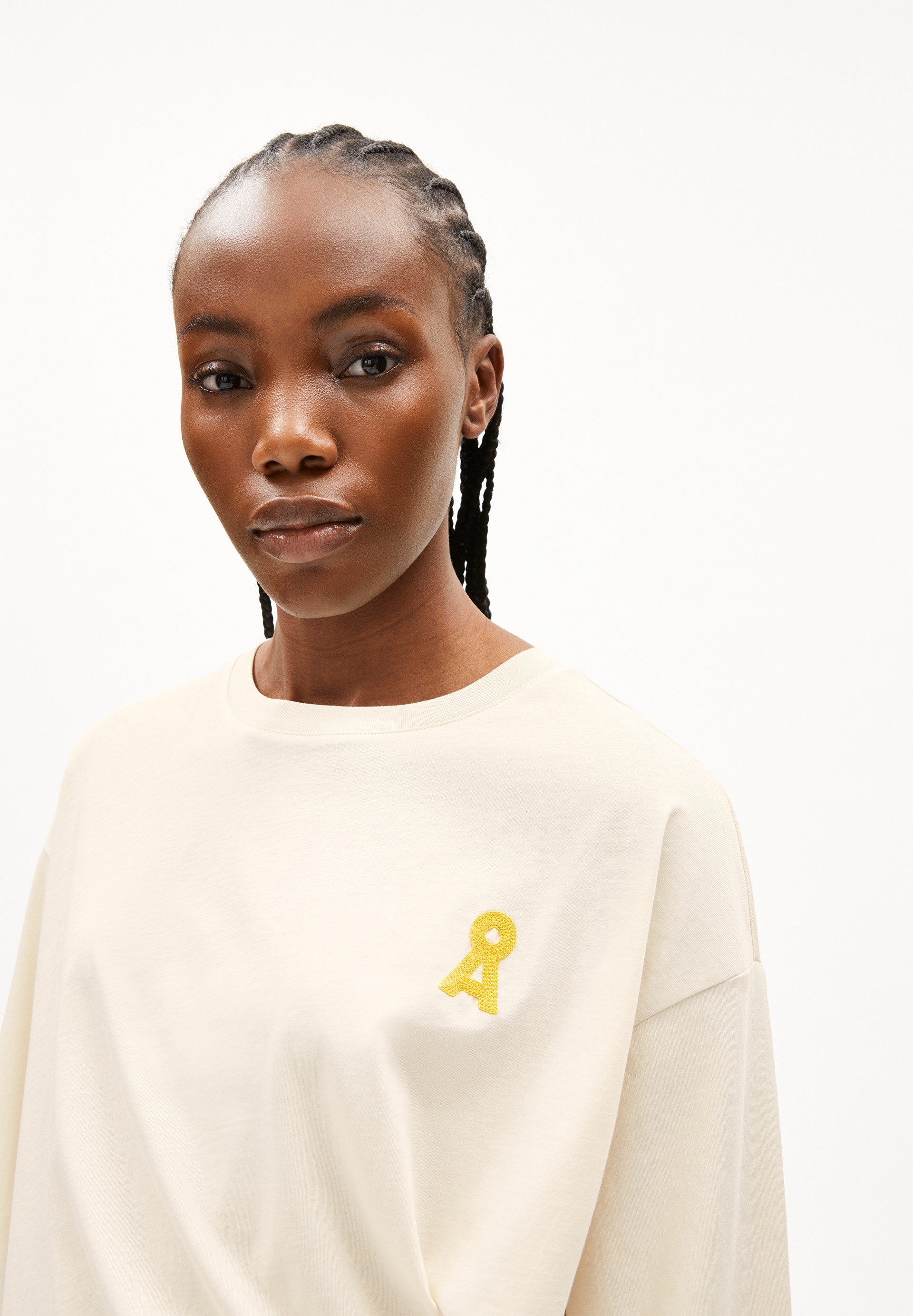 Armedangels Longsleeve ICONIC Å FIETAA Longsleeve aus Bio-Baumwolle Oversized Fit