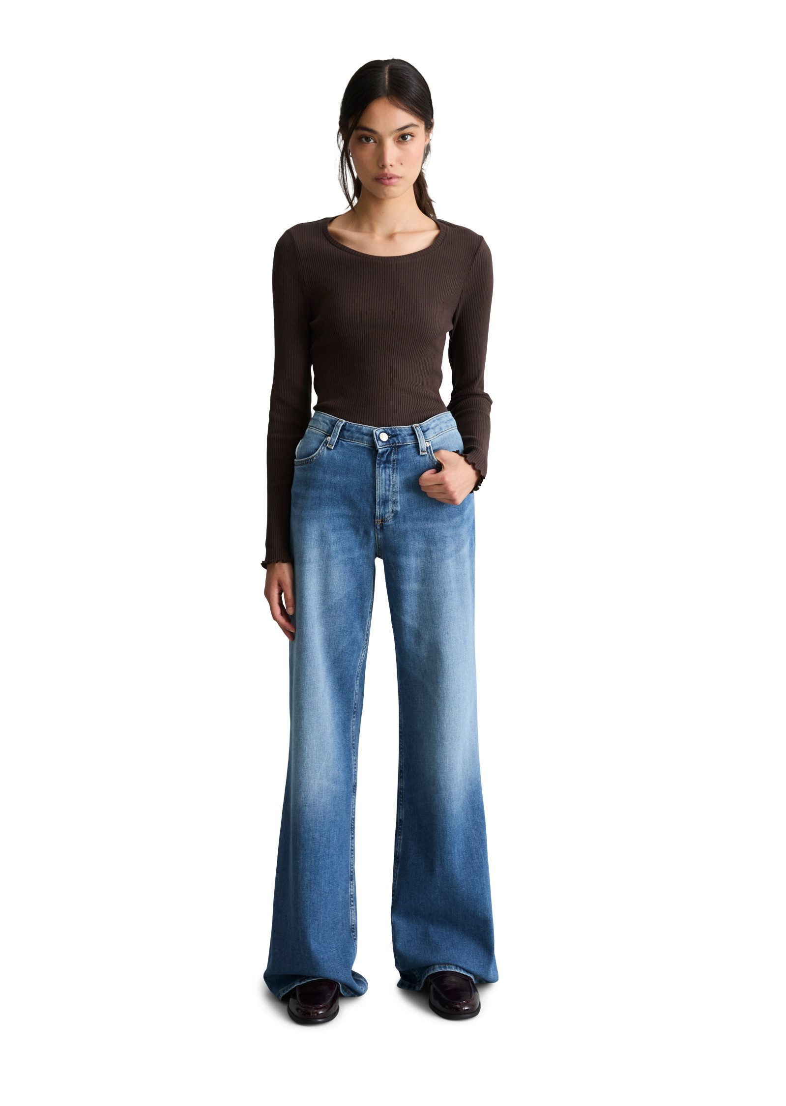 Marc O'Polo DENIM Schlagjeans aus Organic Cotton-Stretch – Bild 5 von 5
