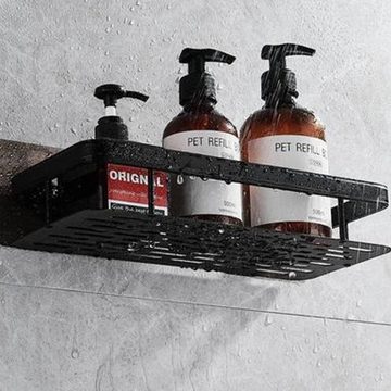SOTOR Duschkorb Badezimmer No-Punch Saugnapf Regal Badezimmer Organizer (Duschregal hängend bis 10 KG Tragfähigkeit Duschablage, 2 St)