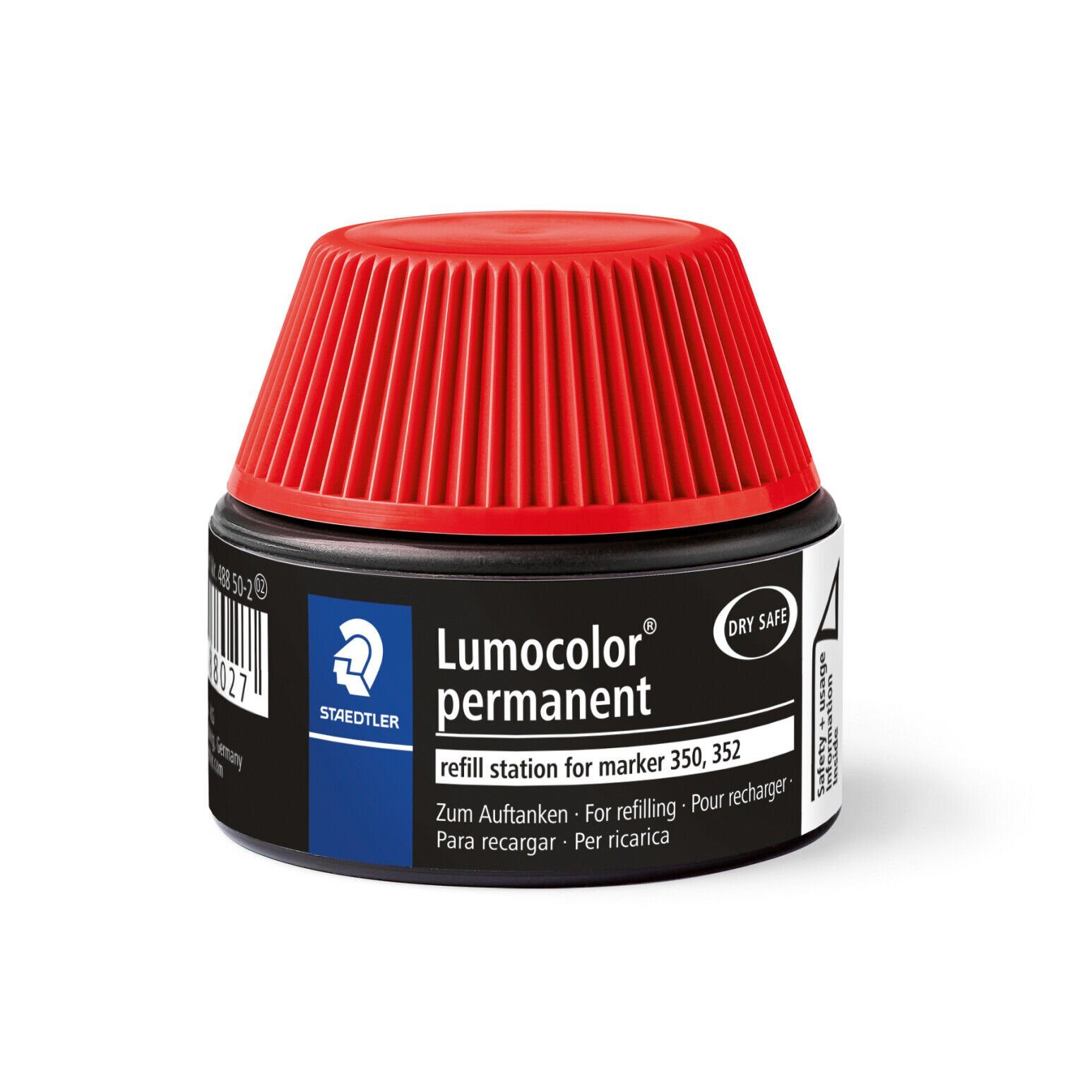 STAEDTLER Lumocolor rot marker permanent 488 lichtbeständig Marker 50-2, Nachfülltinte STAEDTLER