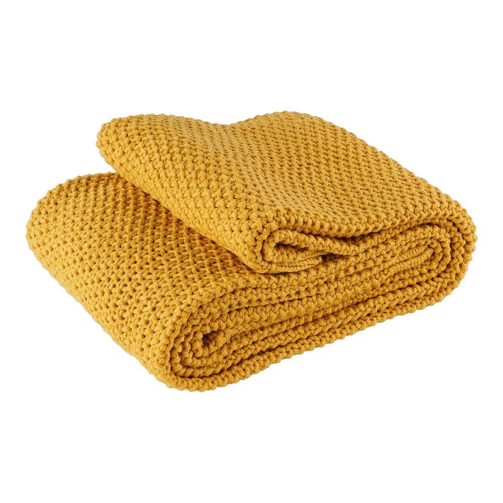 Wohndecke Strick, wometo, OEKO-TEX®, Kuscheldecke mit edlem & schlichtem Strickmuster