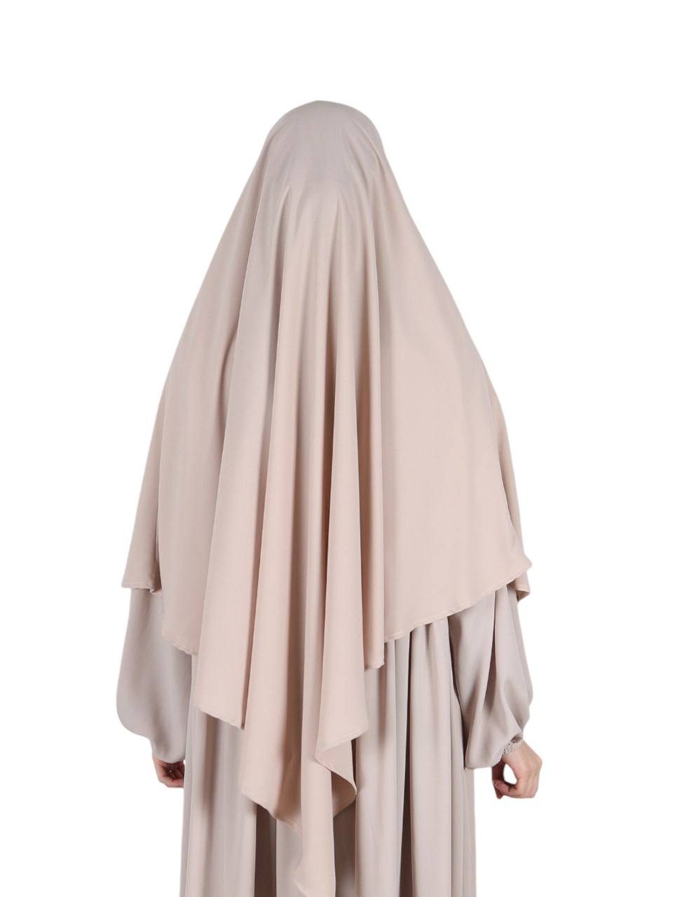 Aymasal Kopftuch Einlagiger Khimar Hiba Medina Seide Medine Seide islamische Mode, (Single item), Einlagiger Khimar Hiba aus Medina Seide – Elegante islamische Mode