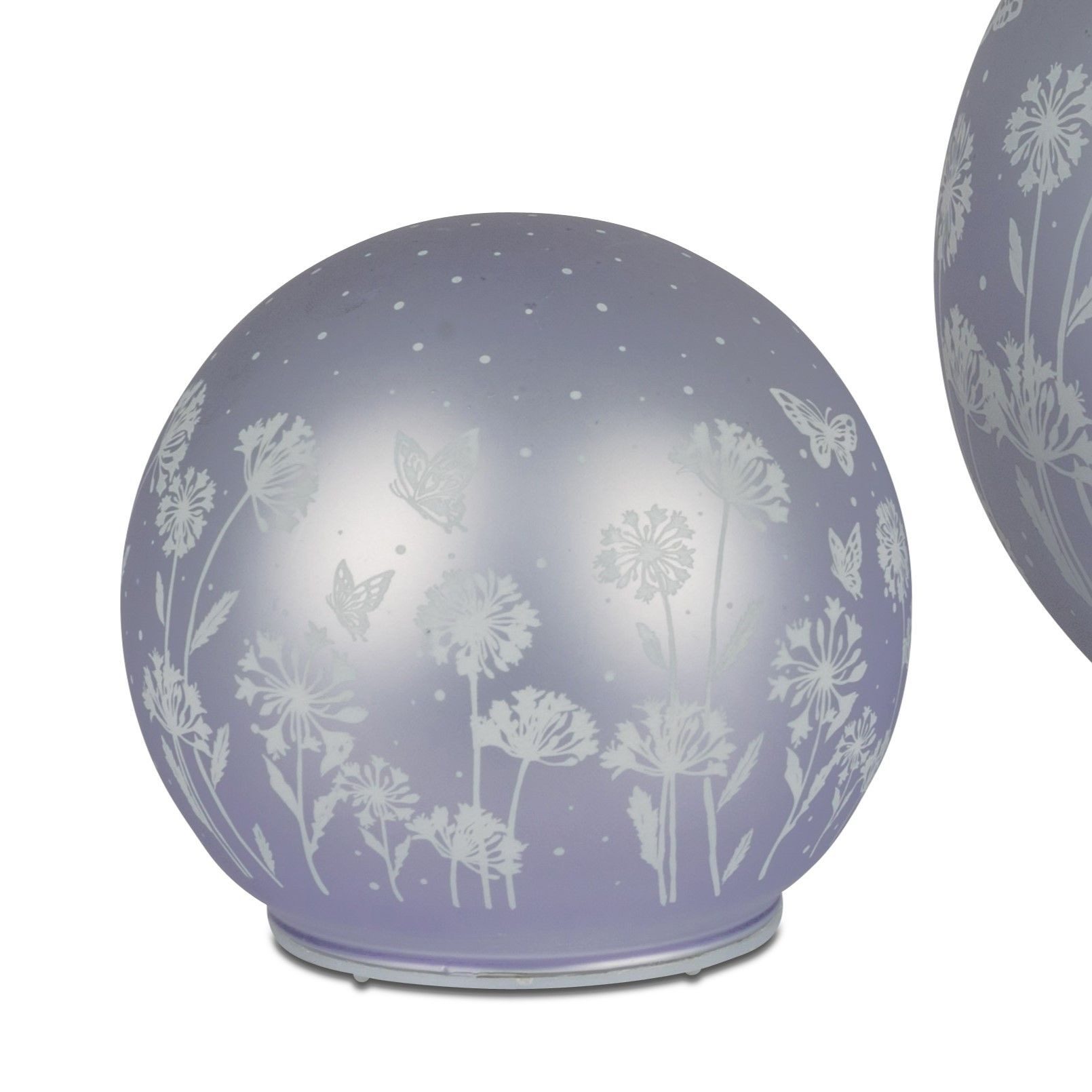 formano Kugelleuchte Blumenwiese, Mit Timerfunktion, Lila, Motiv: Blumenwie günstig online kaufen