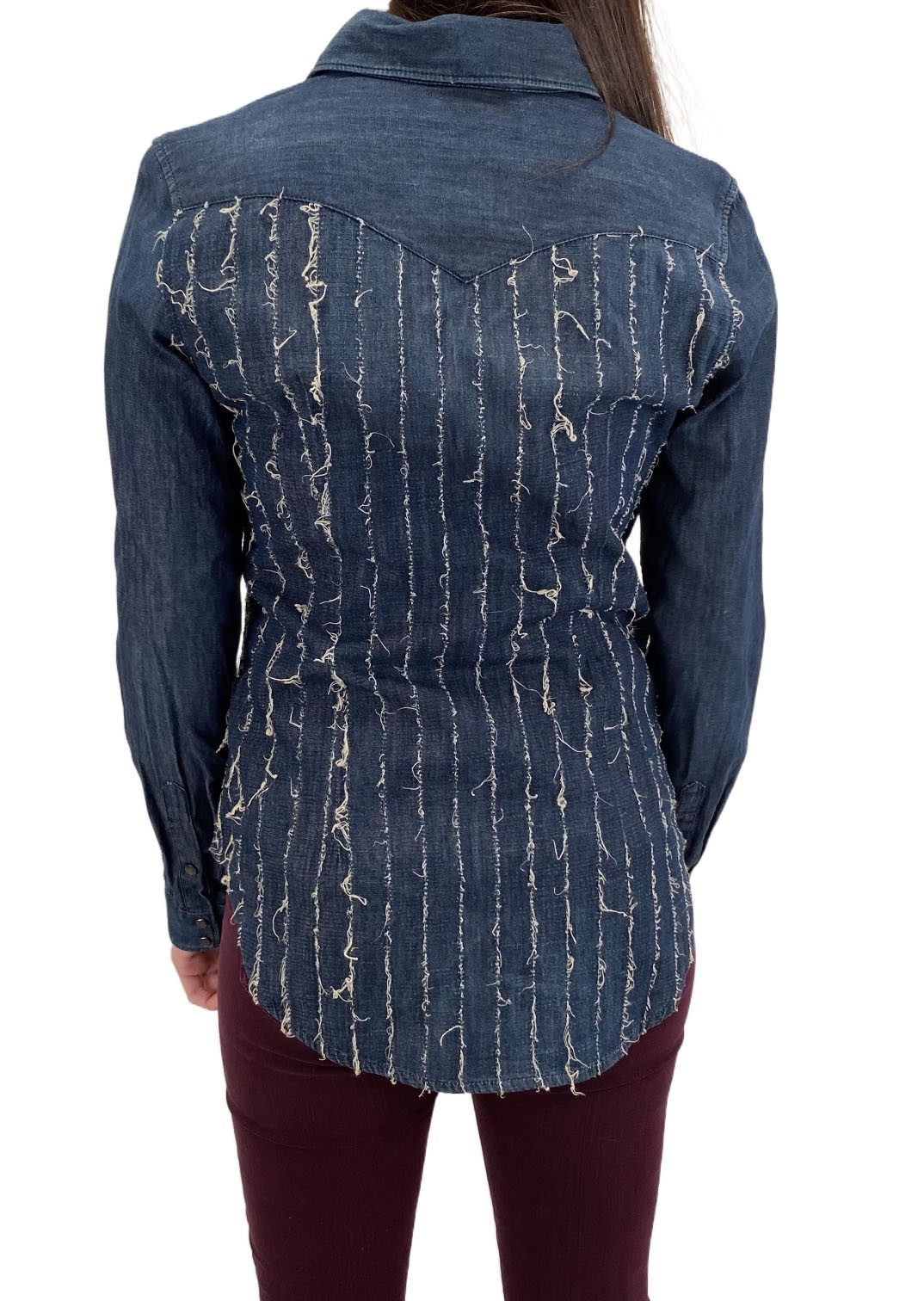 Diesel Langarmhemd Diesel DE-PARK 0671H Camicia Damen Jeanshemd