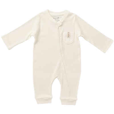 biorganic Strampler Baby Soft Modal für Jungen und Mädchen Unisex Langarm (1-tlg) gerippte Textilstruktur, 50% Modal, 50% Bio-Baumwolle, Größe 62-74