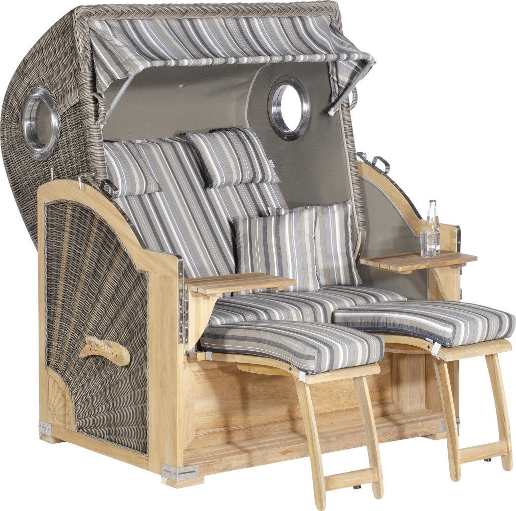 Strandkorb Rustikal 500 Plus Teak Comfort