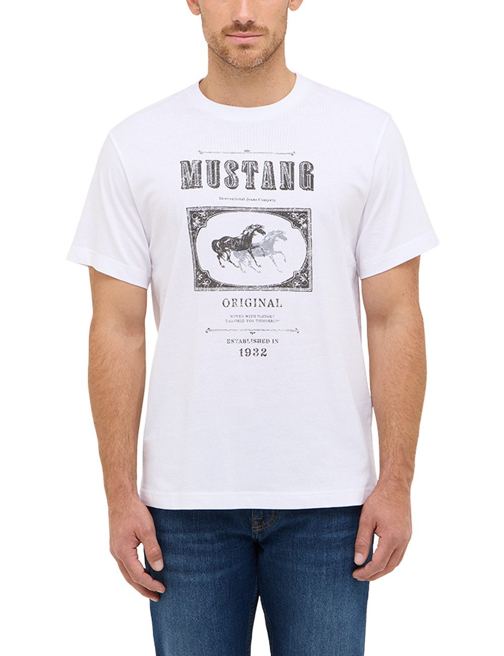 MUSTANG Kurzarmshirt Herren Style Akron günstig online kaufen