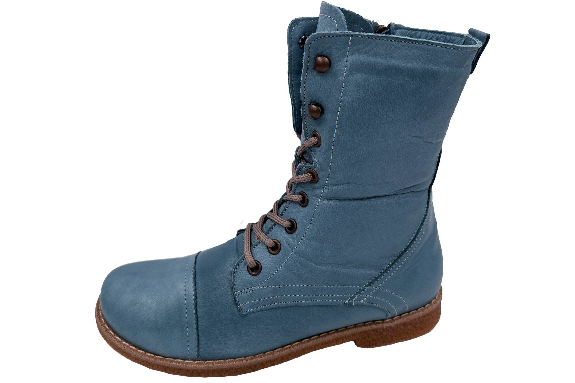 Andrea Conti Damen Leder Stiefel Schnürboots günstig online kaufen