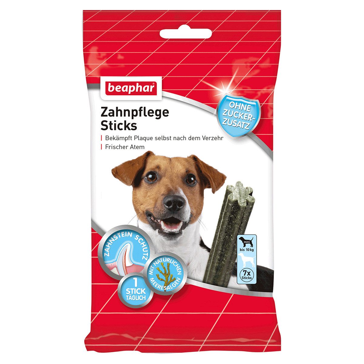 beaphar Zahnpflege Sticks für kleine Hunde bis 10 kg, 112 g / 7 Stück, Snack für: Hund
