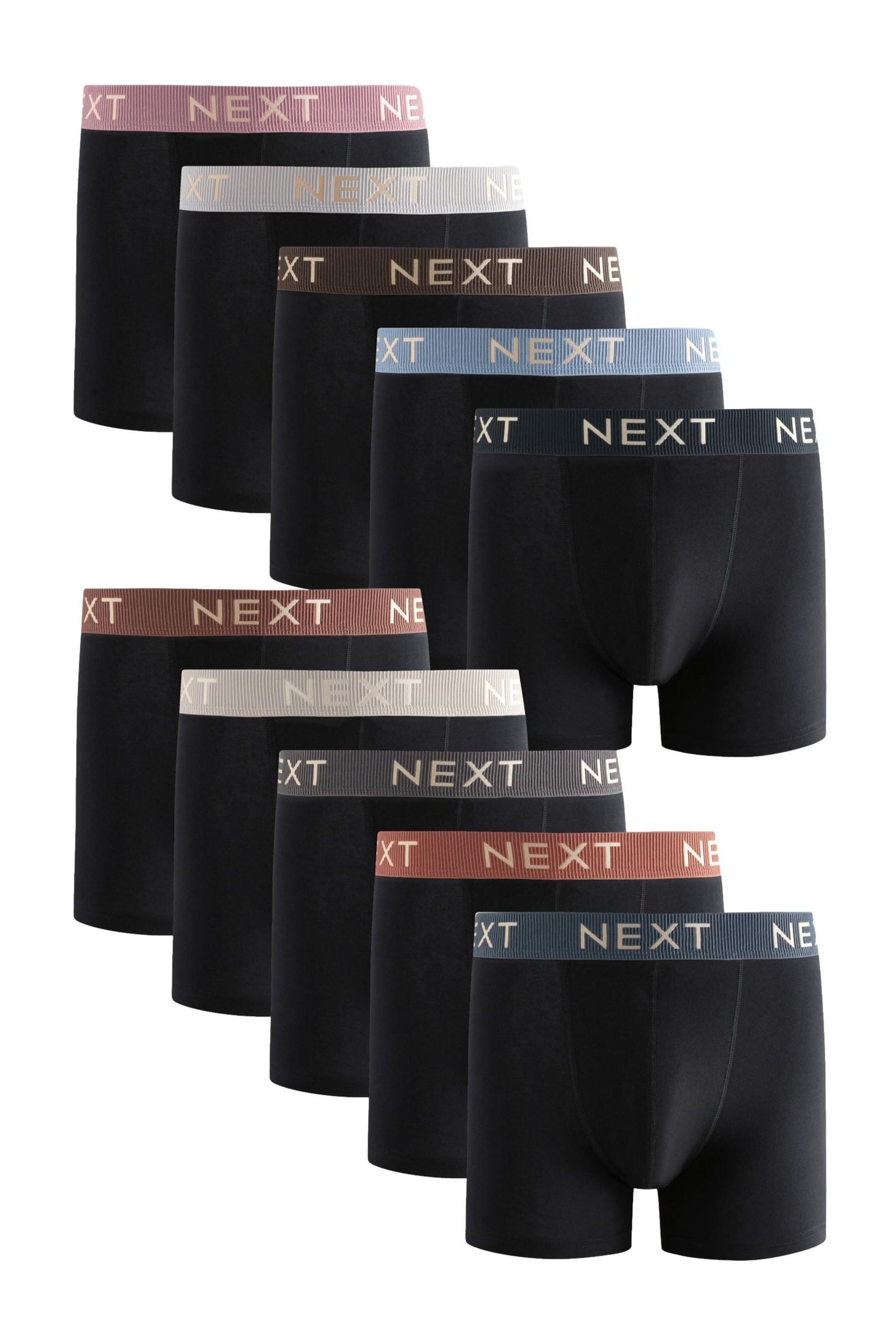 Next Boxershorts Boxershorts mit hohem Baumwollanteil, 10er-Pack (10-St) günstig online kaufen