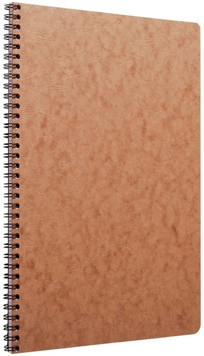 CLAIREFONTAINE Notenblock Spiralbuch A4 Agebag kariert 50 Blatt braun