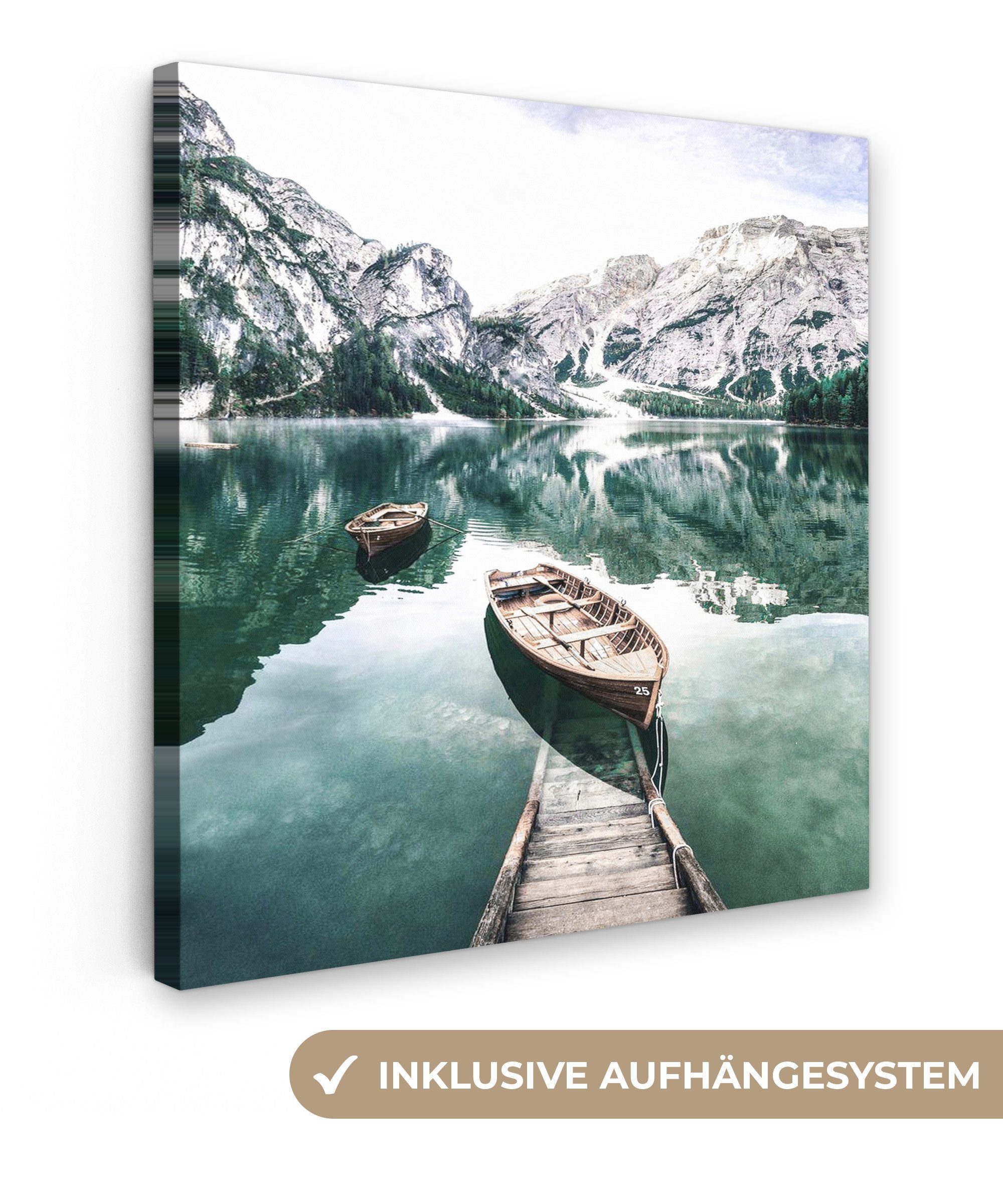 OneMillionCanvasses® Leinwandbild Berge - Schnee - günstig online kaufen