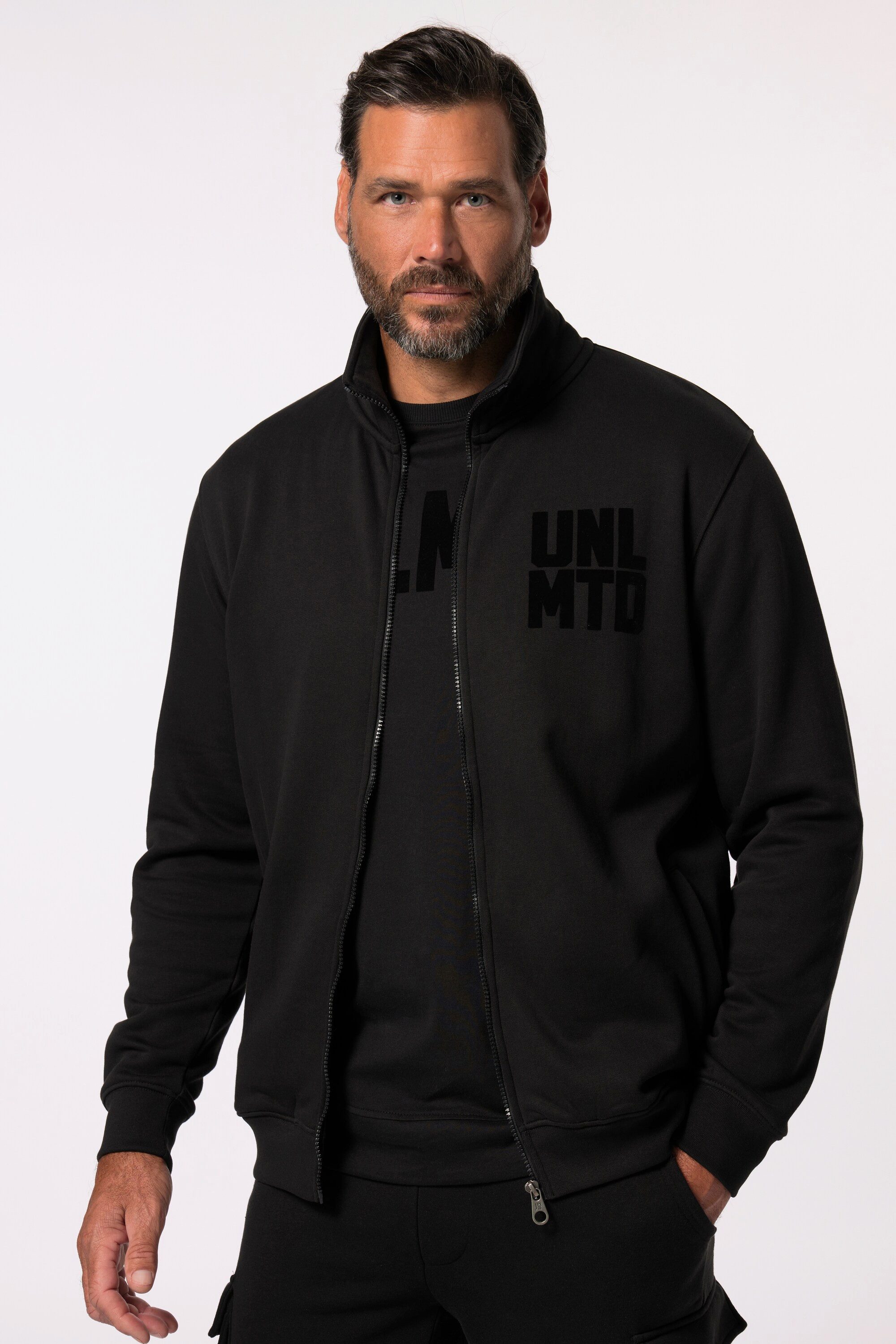 Fleecejacke Sweatjacke Fitness Stehkragen