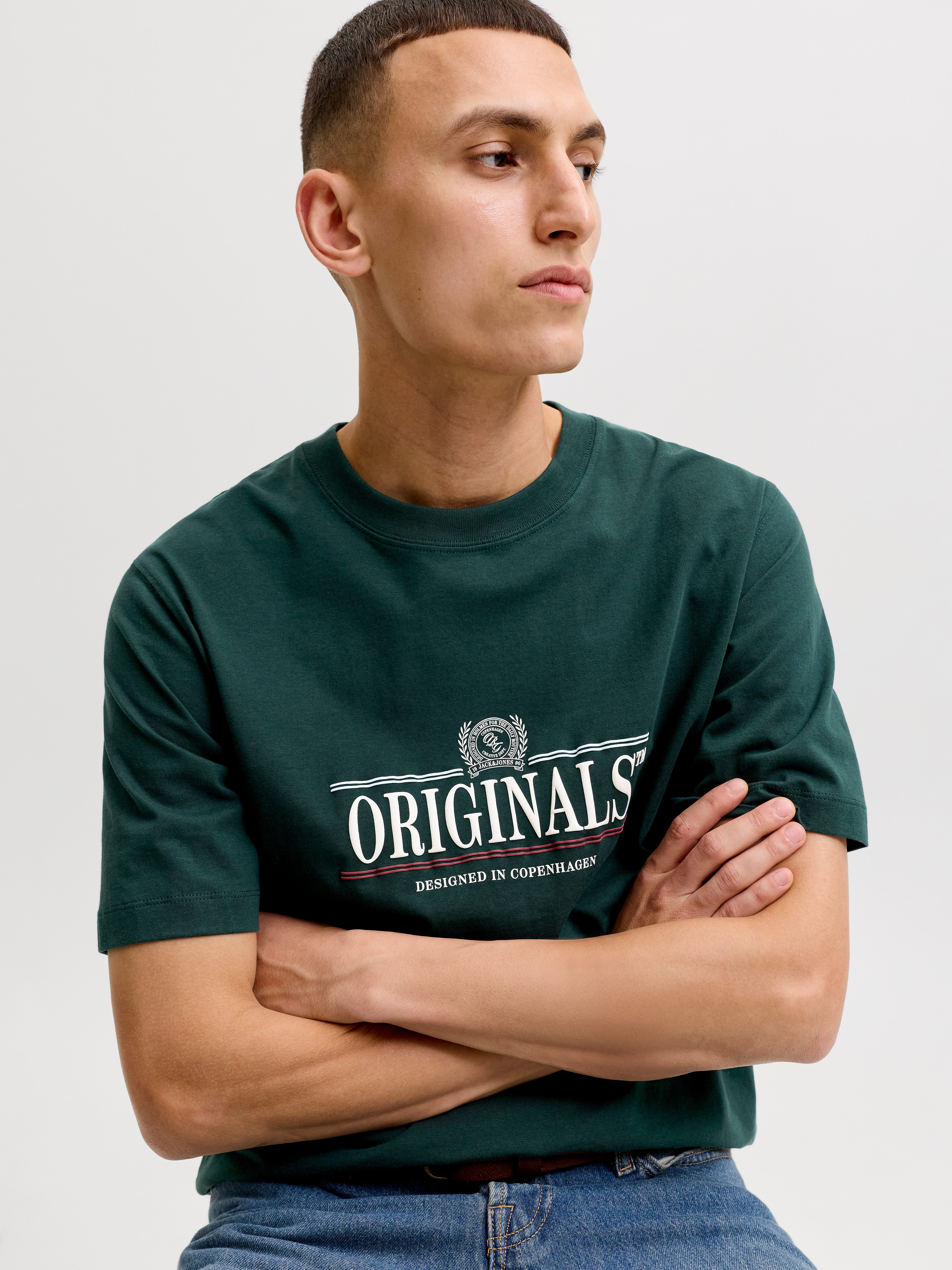 Jack & Jones T-Shirt JORFREDERIKSBERG GRAPHIC BOX TEE SS CN Baumwolle, regular fit – Bild 3 von 5
