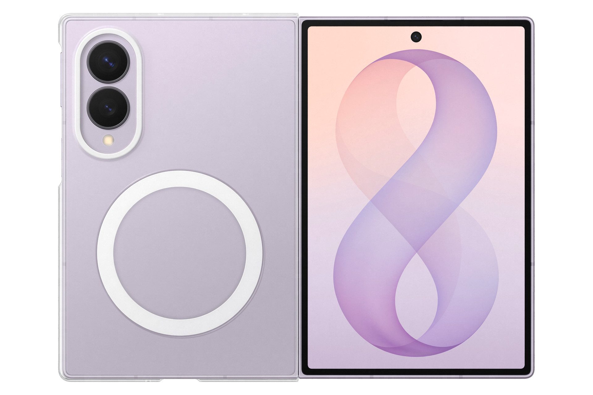 Samsung Smartphone-Hülle Clear Magnet Case für Galaxy Fold8, Backcover, Schutzhülle, Handyschutzhülle, Case, Schutzcase, stoßfest