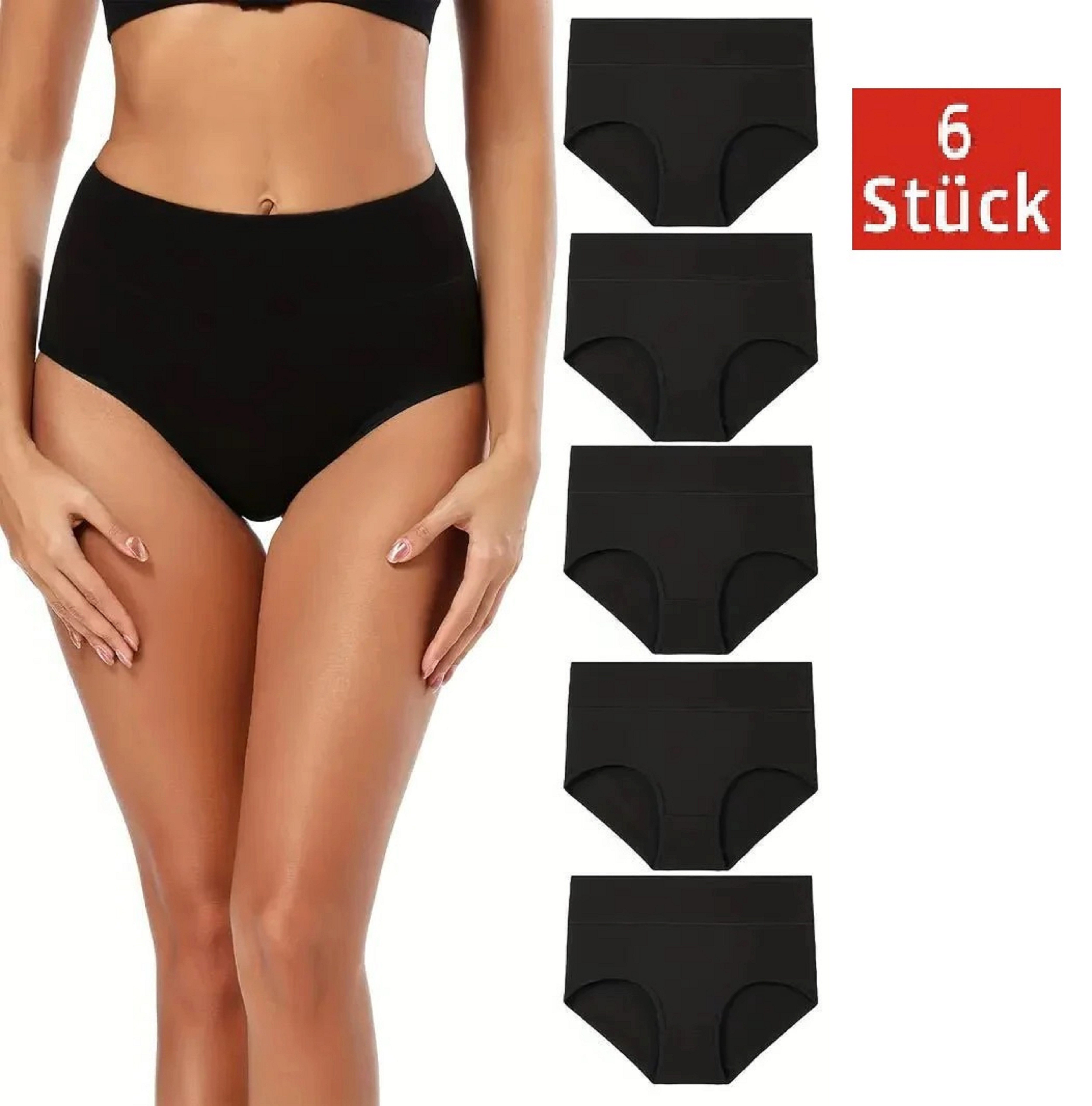 Slip Taillenslip Damen Slips Bikinislip Hüftslip Schwarz