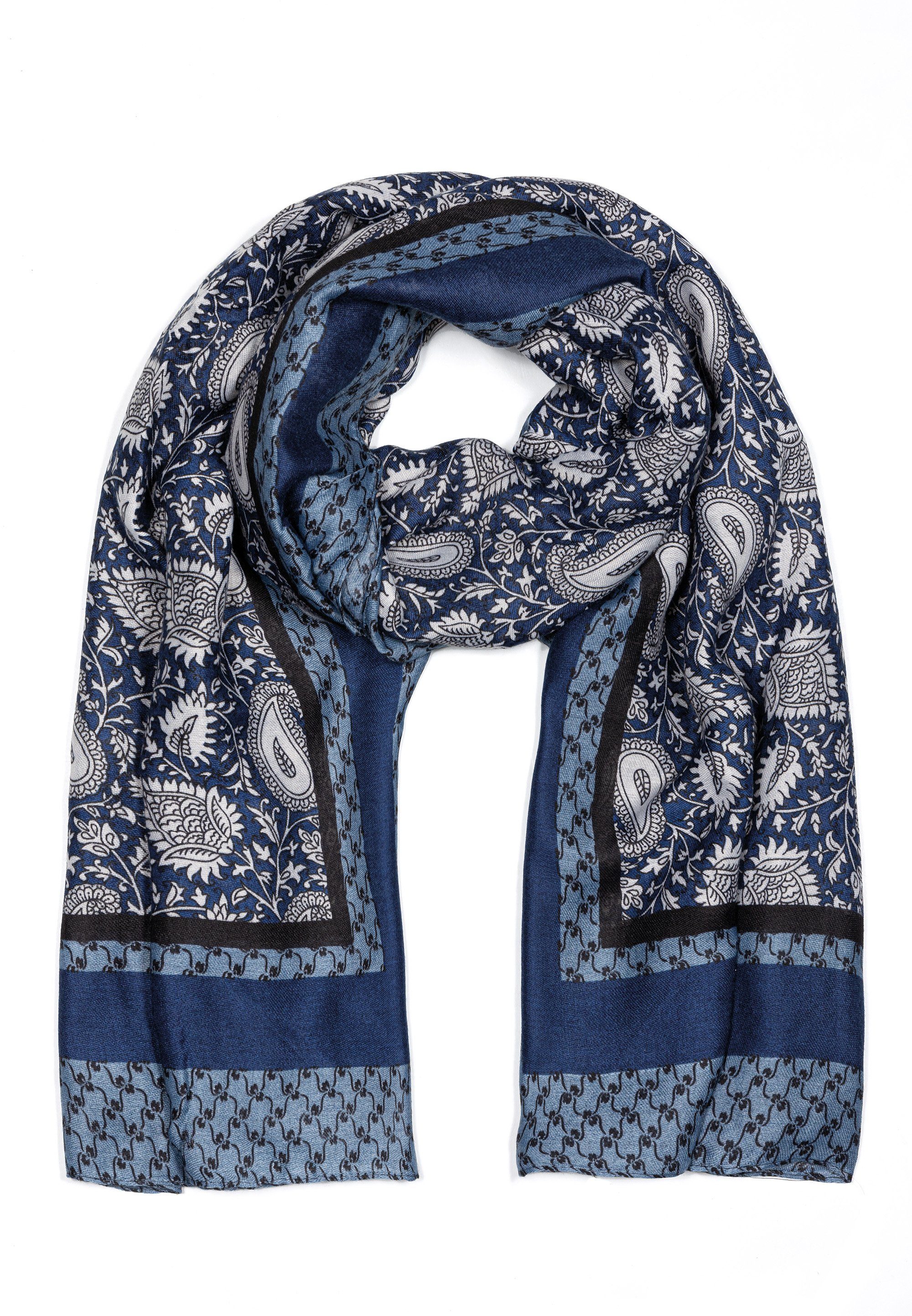 Goodman Design Modeschal Damen Schal im edlen Design, Sehr hochwertiges Material und Verarbeitung Blau