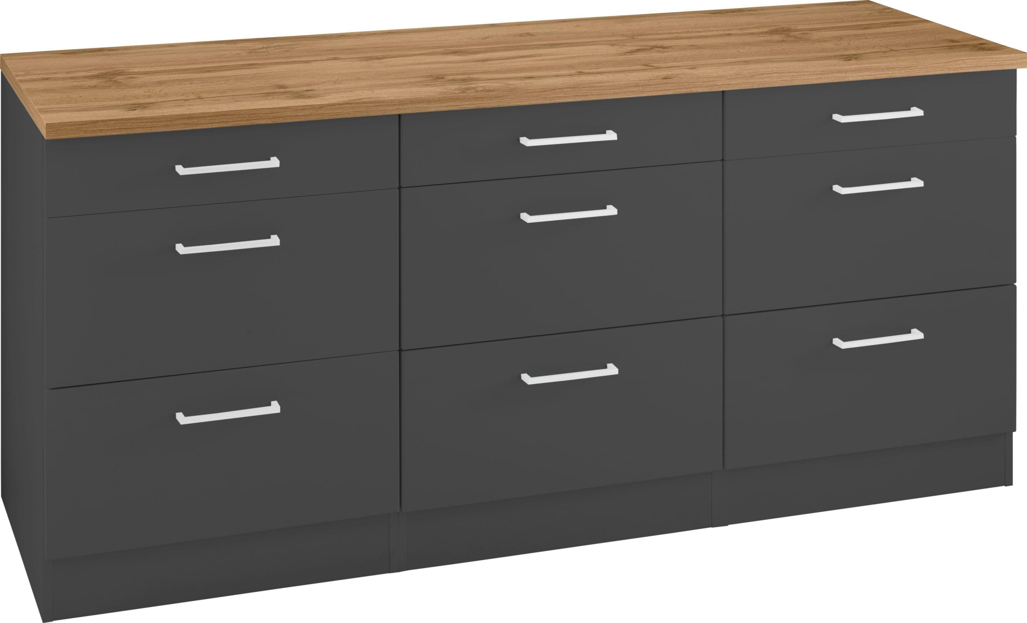 KOCHSTATION Unterschrank KS-Kehl Breite 180 cm