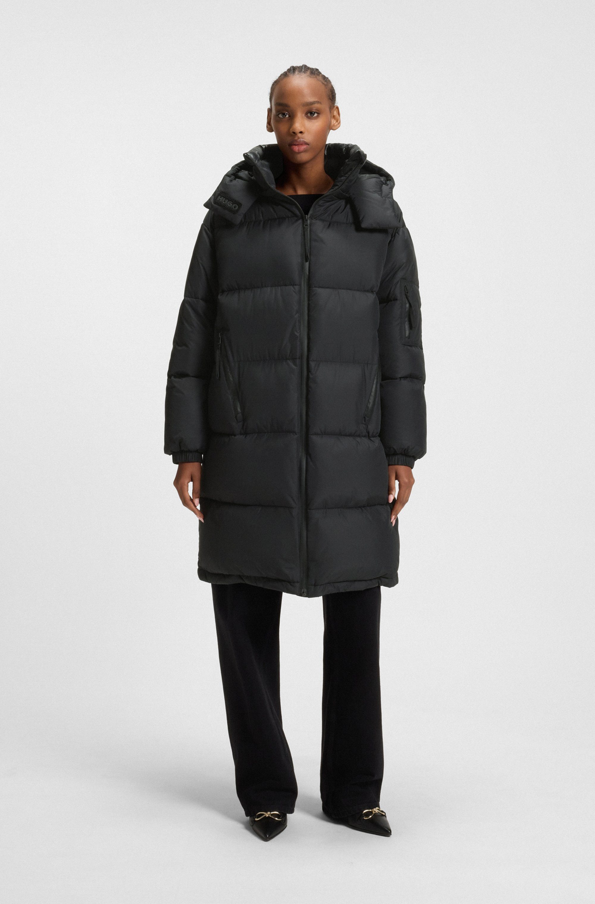 HUGO Blue Parka Faridali im Relaxed Fit, mit Kapuze