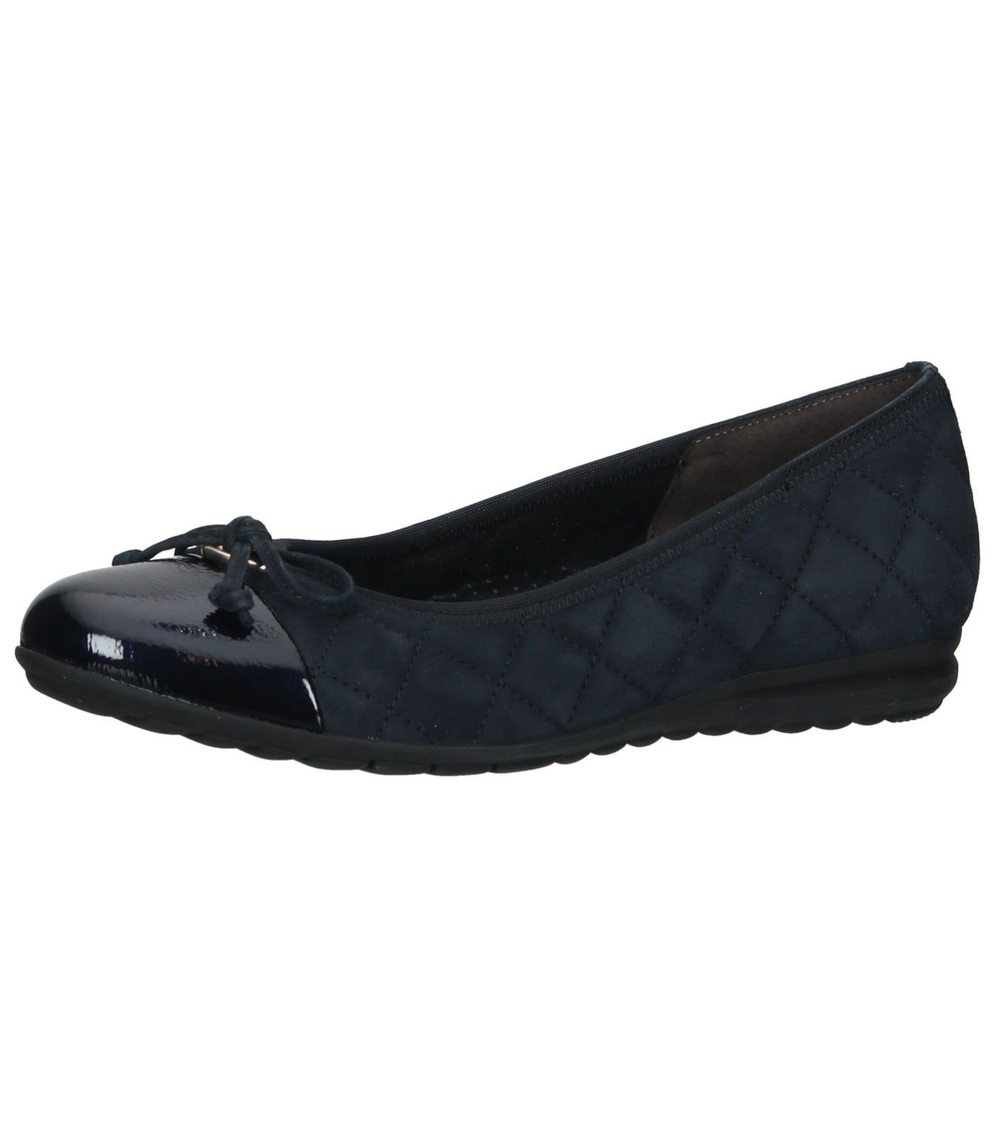 Gabor Ballerinas Veloursleder/Textil Ballerina Dunkelblau