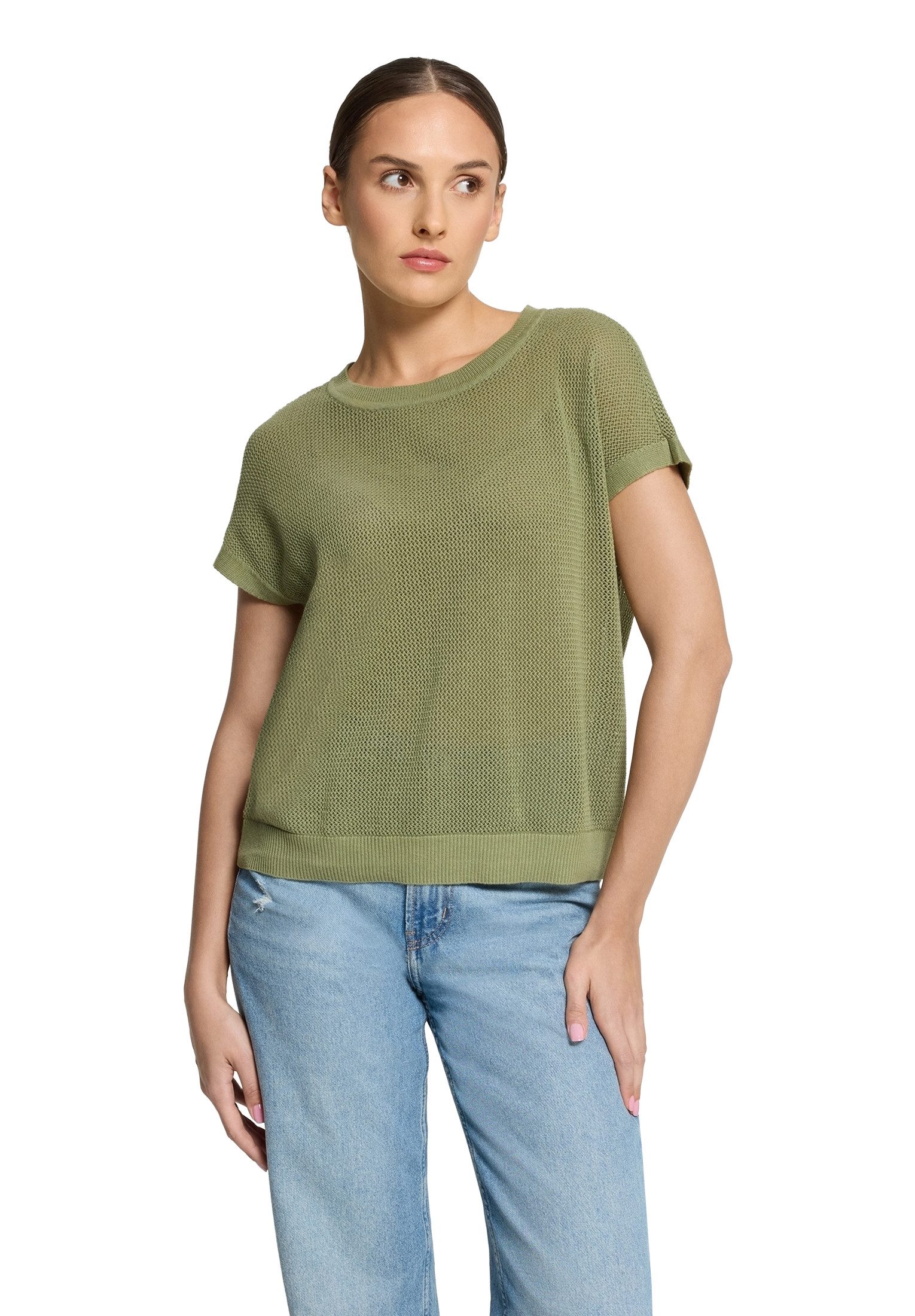 Betty Barclay Stricktop Damen Lochstrick-Pullover ohne Arm