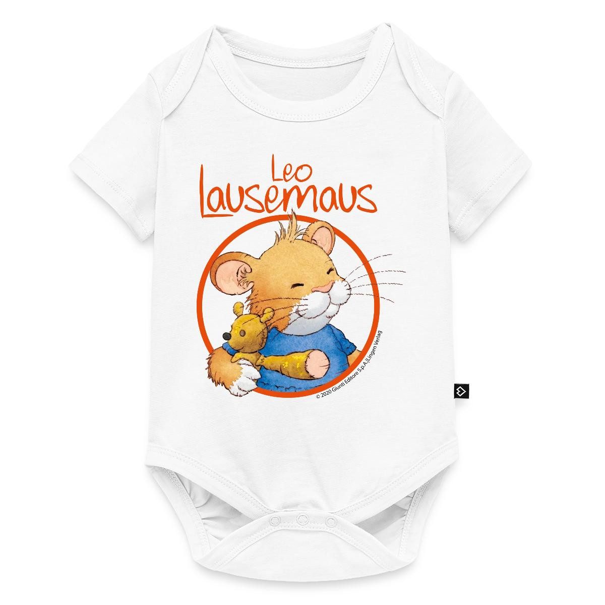 Kurzarmbody Leo Lausemaus Logo Kurzarm Tages Baby Body