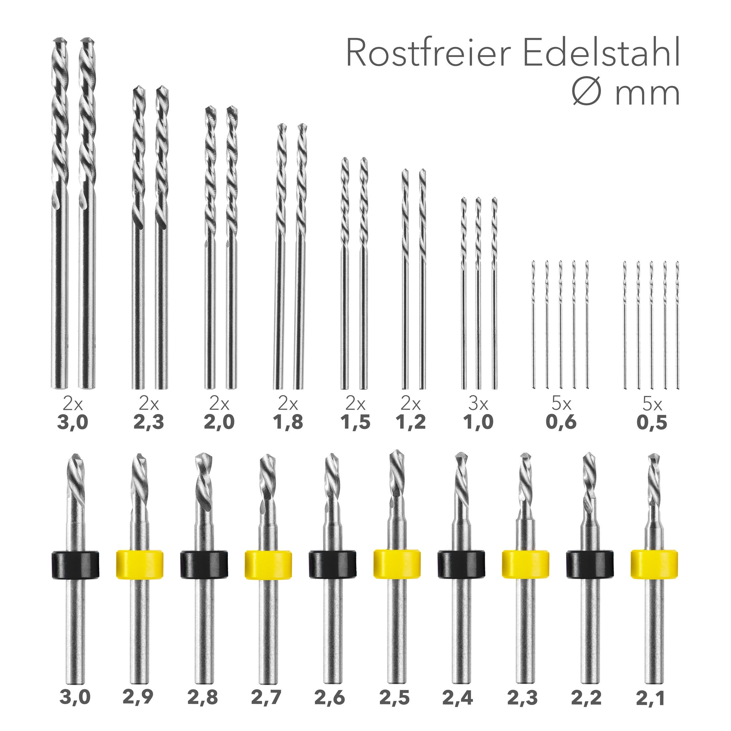 TROTEC Bohrersatz Handbohrer-Set 37-teilig Werkzeug Handwerkzeug