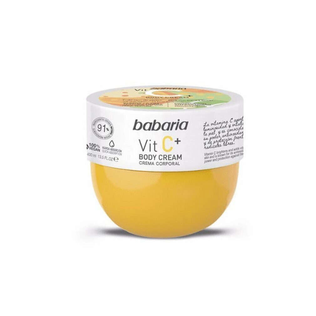 100% cream body vegan babaria Körperpflegemittel ml 400 C+ VITAMIN