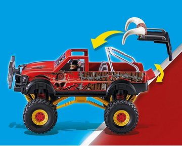 Playmobil® Spielwelt Stuntshow Monster Truck Horned 70549 Rot, Stunt-Auto Action Pickup Fahrzeug Jeep Monstertruck Spielzeug-Set
