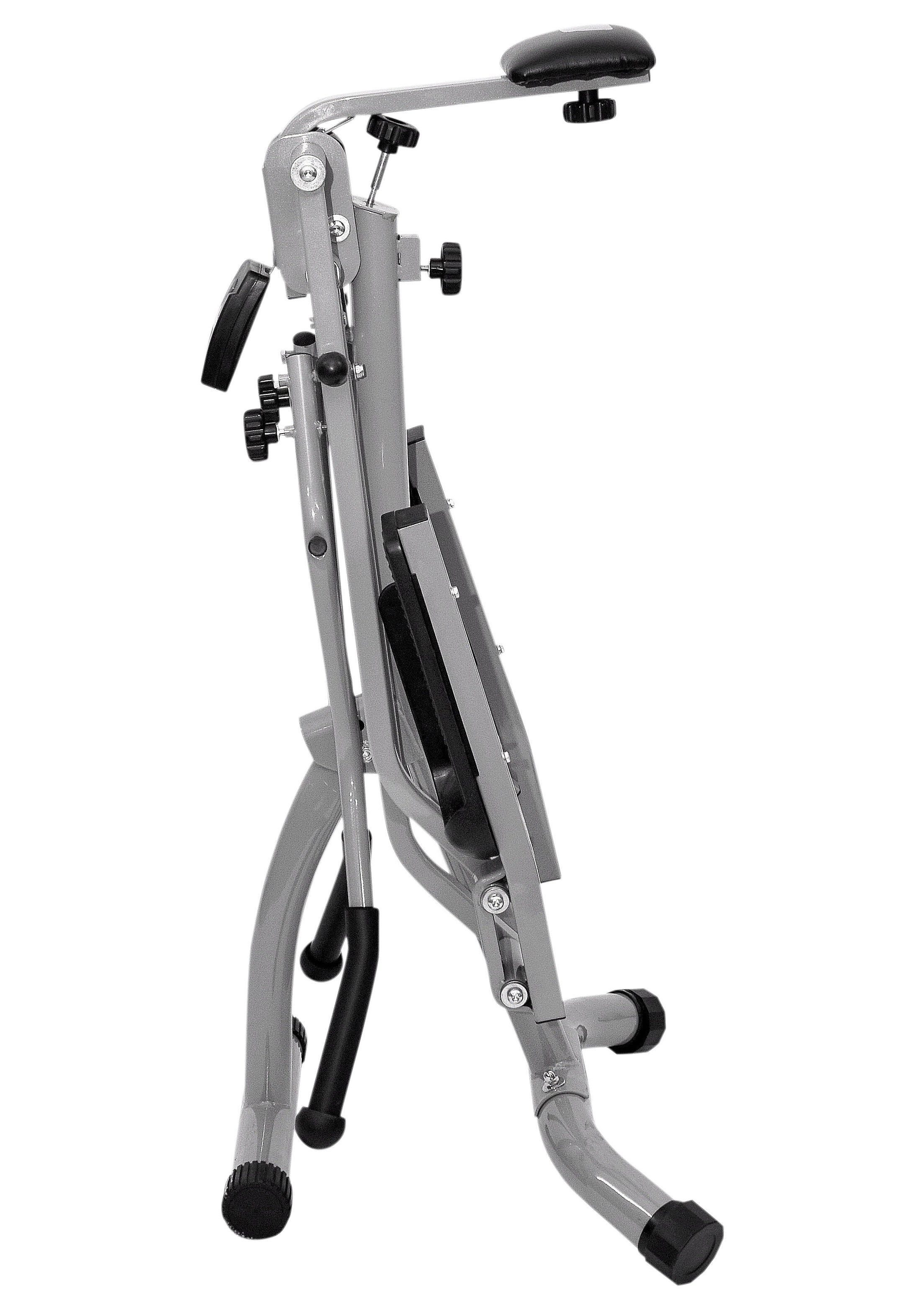 Christopeit Sport® Crosstrainer Walker (mit Bauchkissen und integr. Trainingscomputer), 100 kg max. Benutzergewicht, klappbar