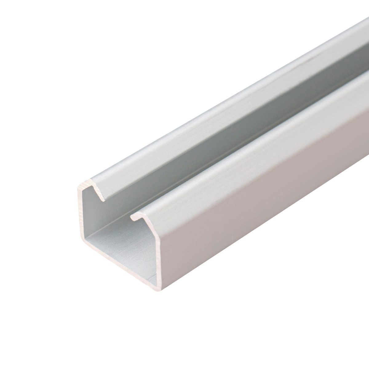 LYSEL® U-Laufschiene Lysel® Laufschiene Schiebetür Schiene Aluminium eloxiert 25x19mm Länge, (1-tlg), 2000 x 25 x 19 mm [L x B x H]