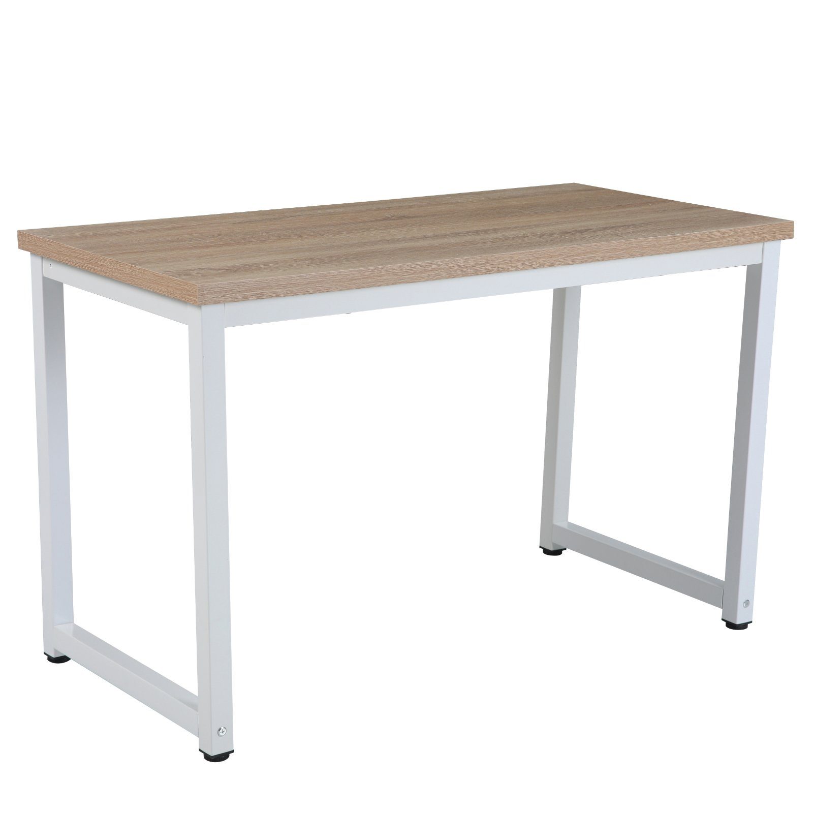 SVITA Schreibtisch UNI (1-St., 1 Tisch), 120x60 (BxT), Arbeitstisch, Metall-Gestell, Eichenholz-Optik Hellbraun | Schwarz | Hellbraun