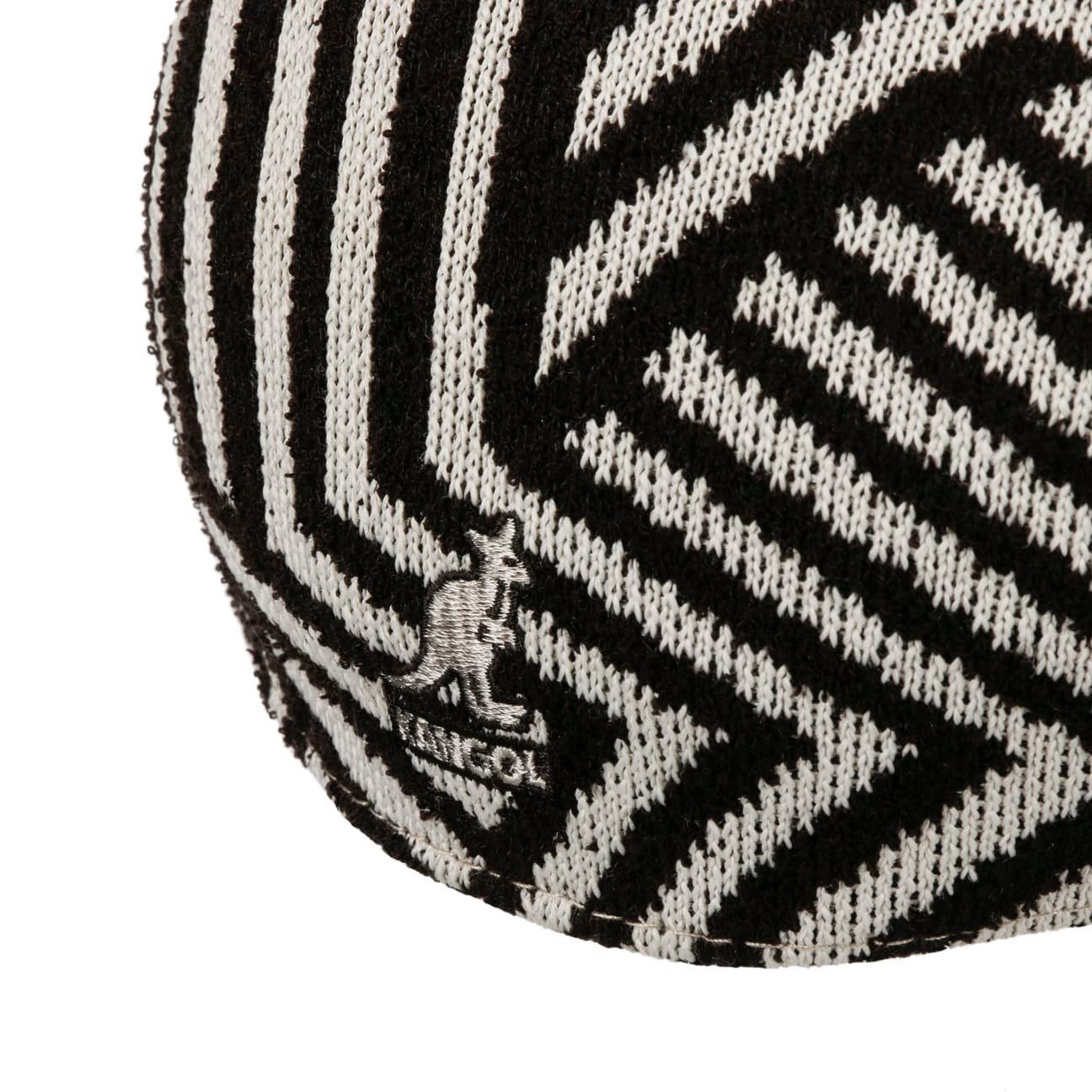 Cap mit Kangol Schirm Flat Schirmmütze schwarz-weiß (1-St)