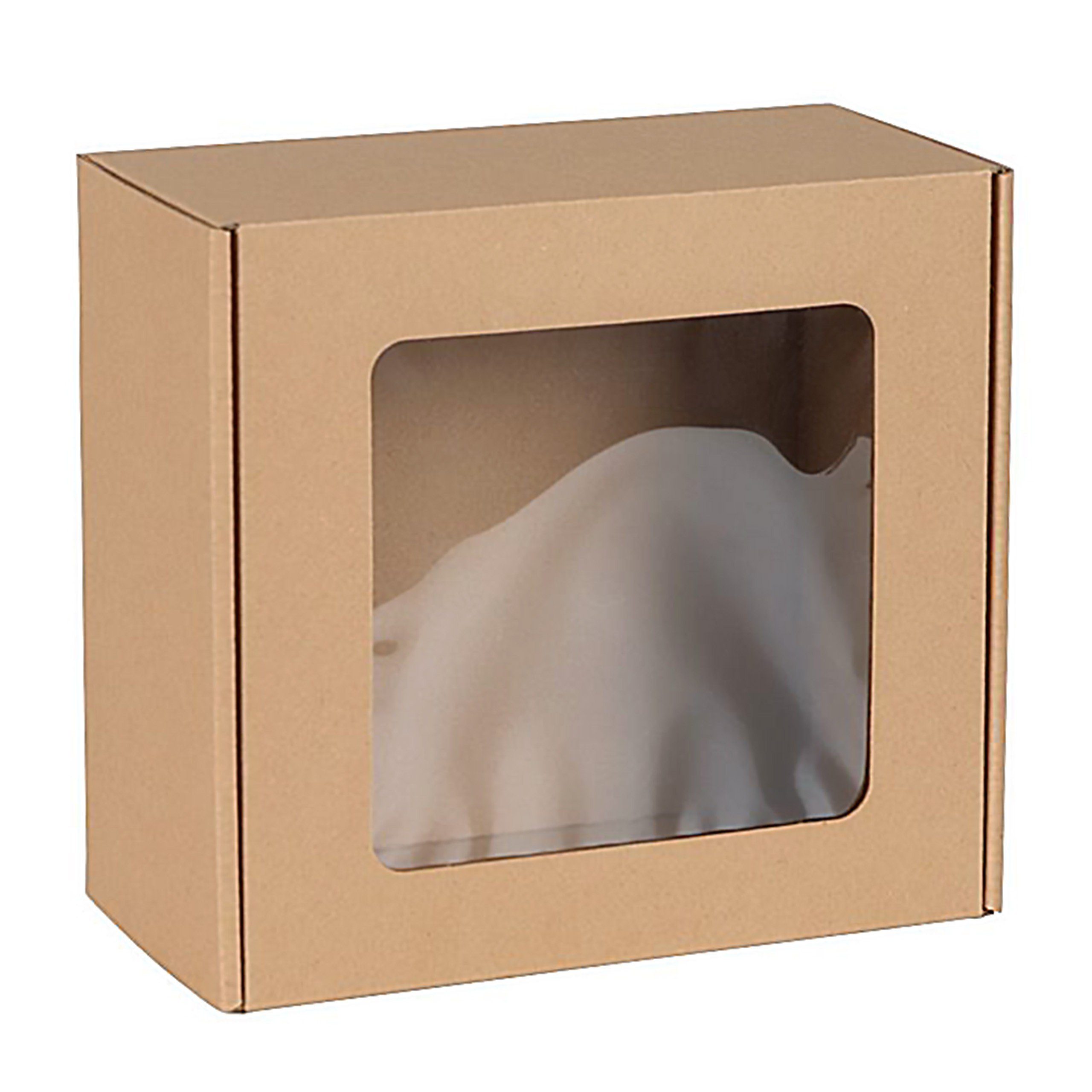 Sarcia.eu Geschenkbox Quadratische Schachtel mit Sichtfenster, Geschenkbox 20x20x10 cm x1