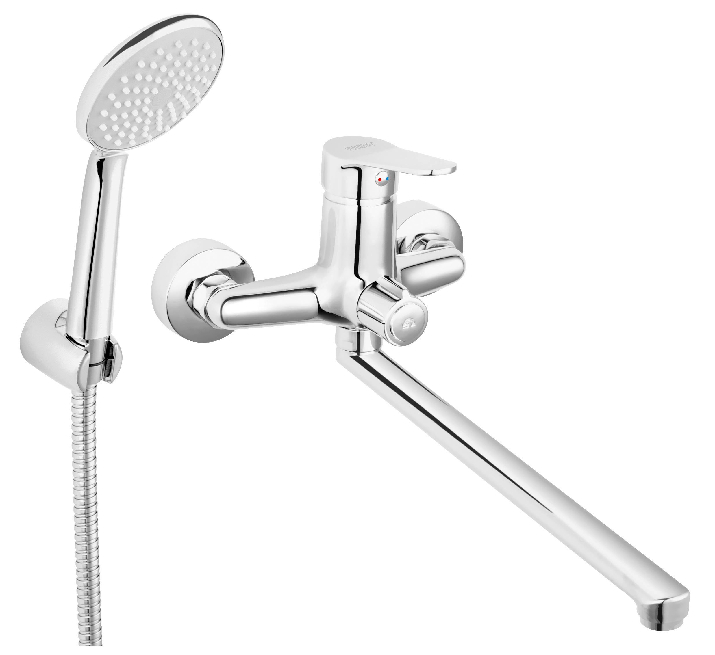 Ferro Wannenarmatur ISSO Badewannenarmatur mit Brauseanschluss günstig online kaufen