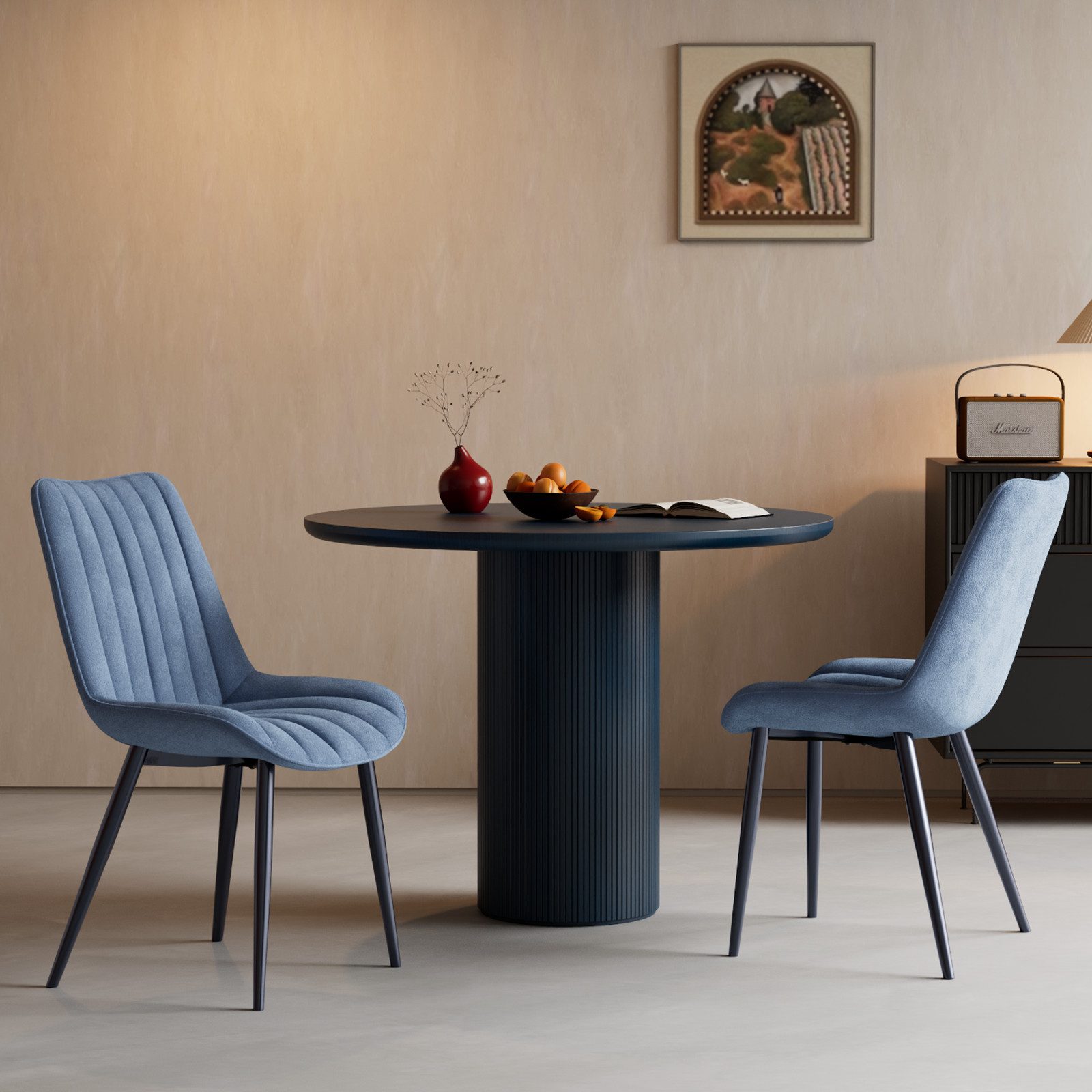 HOMAVO Esszimmerstuhl YZ1 STUHL-SET 2 Stück in Stoff oder Kunstleder – mode günstig online kaufen