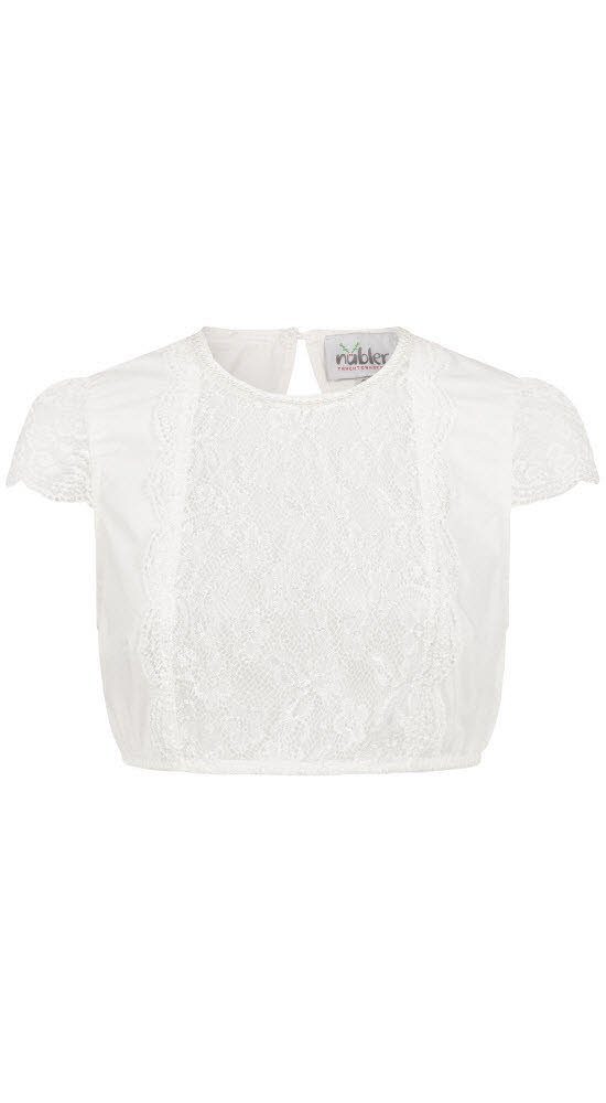 Dirndlbluse Dirndlbluse Kurzarm Emanuelle in Creme von Nübler