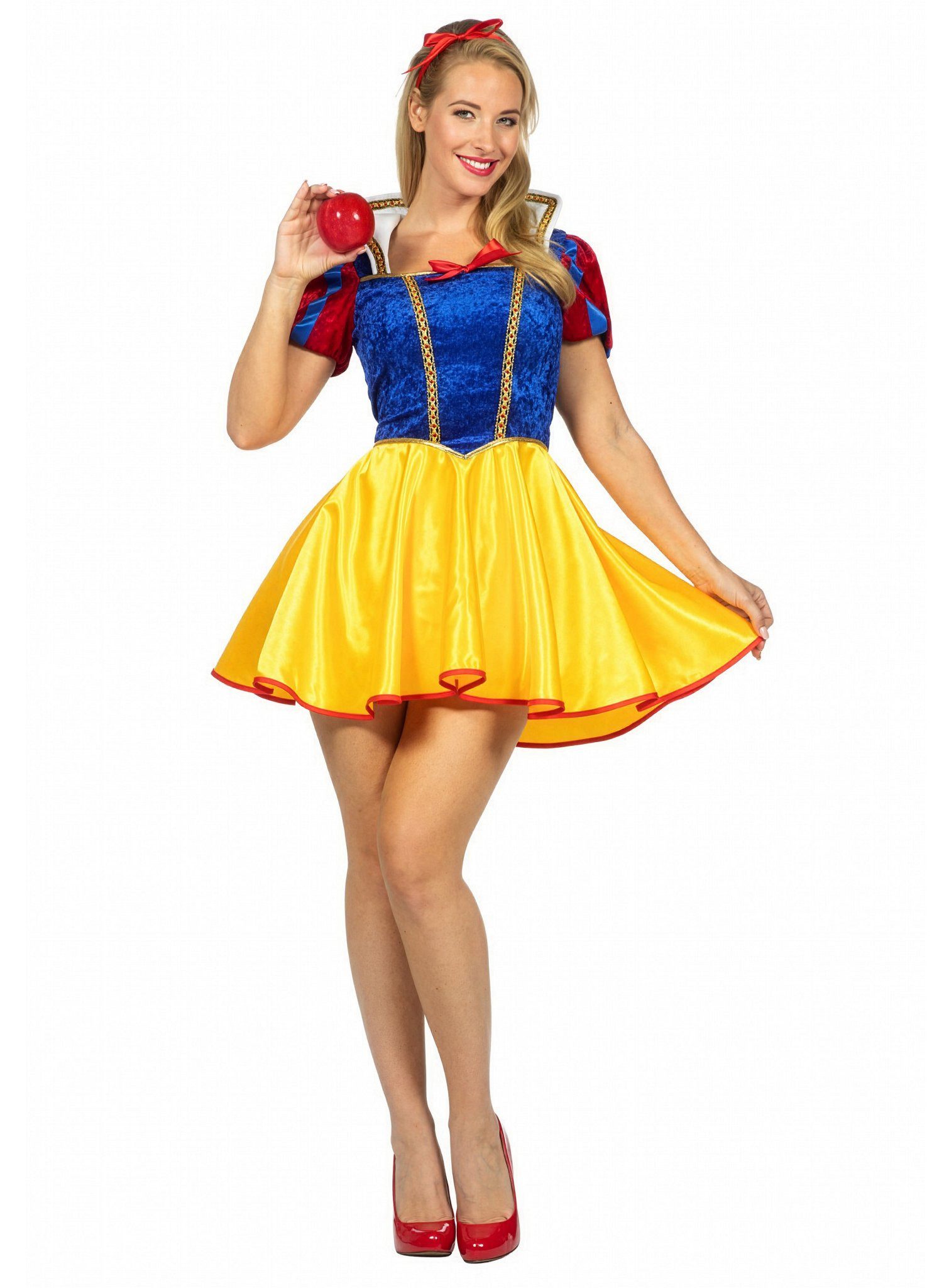 Metamorph Prinzessin-Kostüm Kurzes Schneewittchen Kostüm, Schneewittchen in der sommerlichen Comicversion