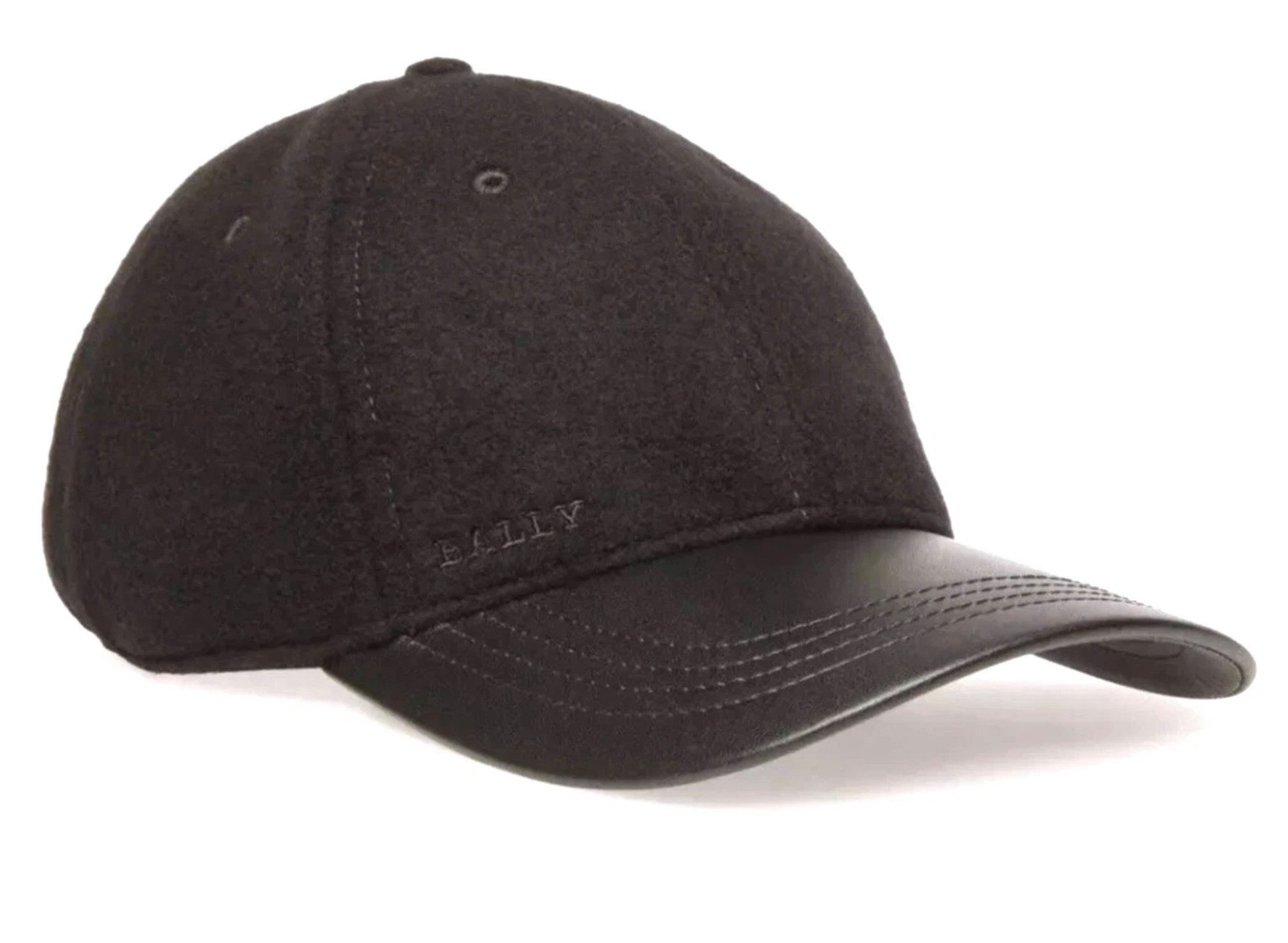 Bally Baseball Cap 1851 Unisex Wolle Cap Basebalkappe Basecap Made in Italy Verstellbarer Riemen hinten für individuelle Anpassung