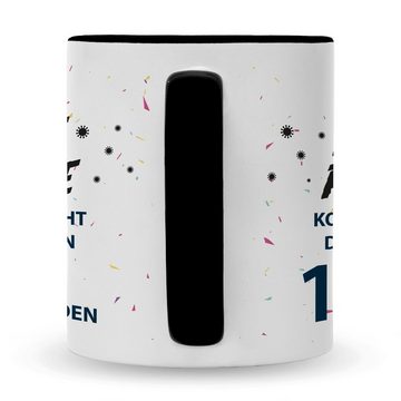 GRAVURZEILE Tasse GRAVURZEILE Tasse mit Spruch - Pandemie Geburtstag, Keramik, Farbe: Schwarz & Weiß